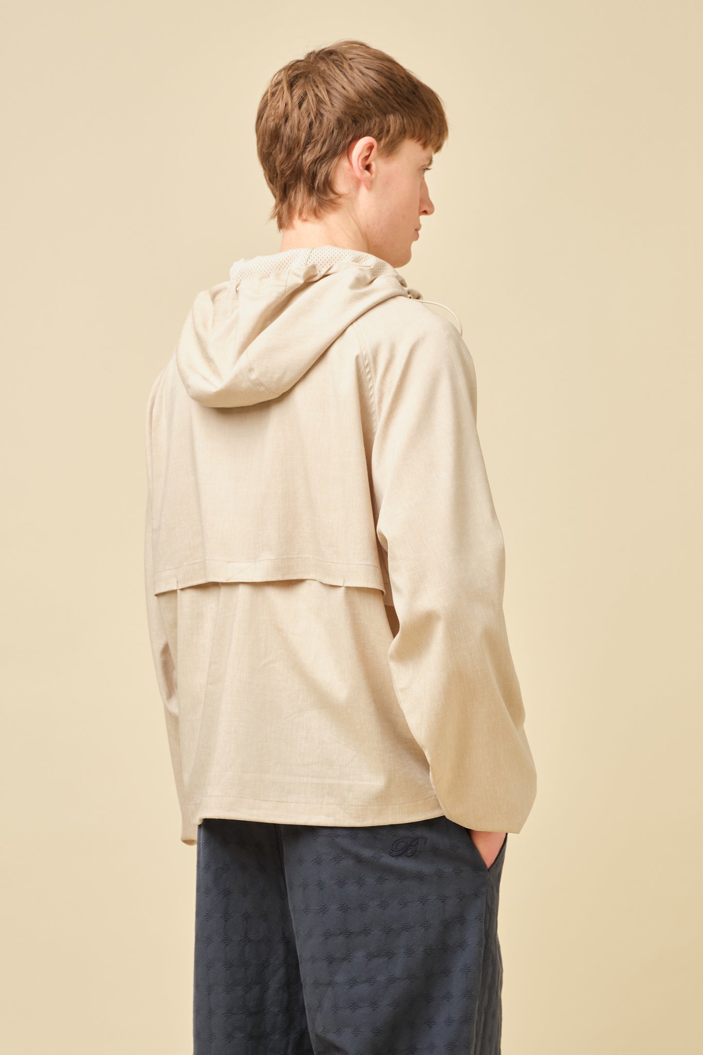 SAND LINEN WINDBREAKER