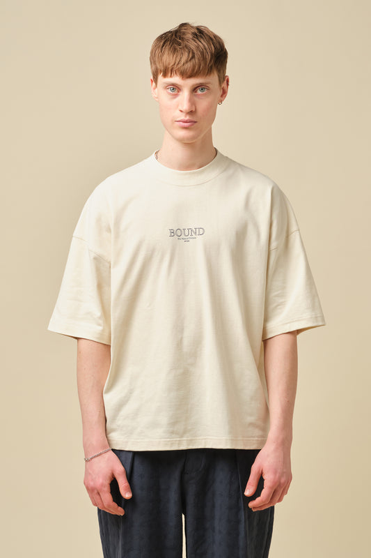 NAUTICAL DIVISON BOXY TEE - ECRU