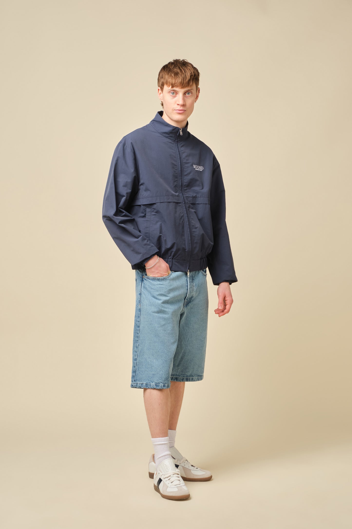 MARINE TRACK JACKET - NAVY