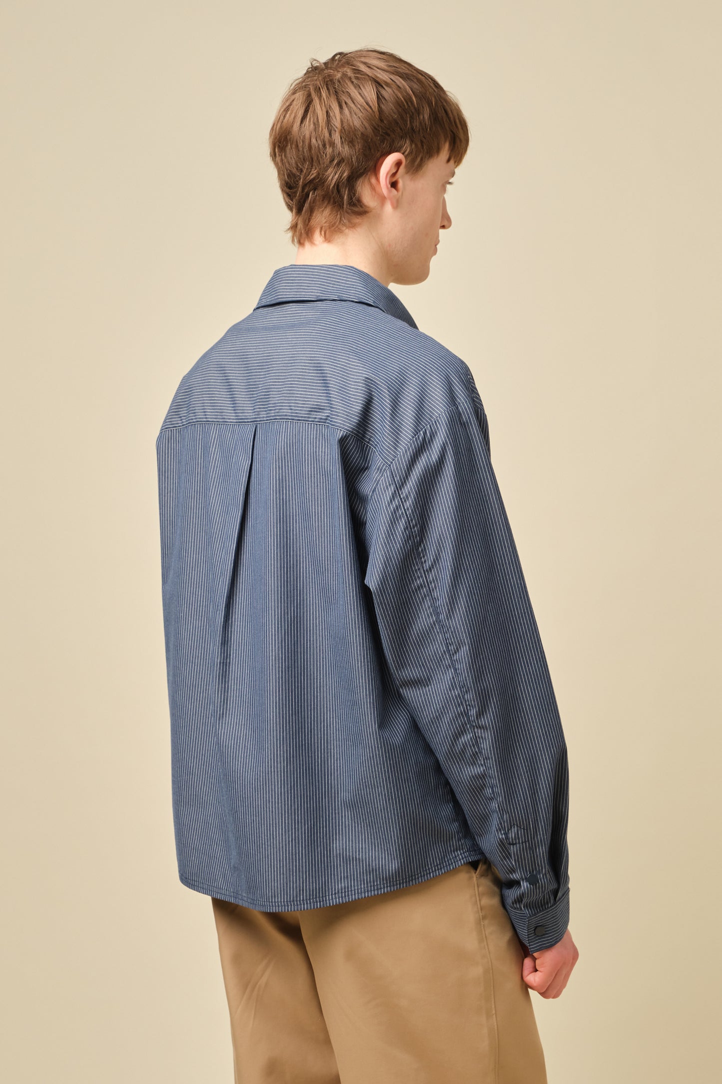 LORDELO STRIPE LONGSLEEVE SHIRT - NAVY