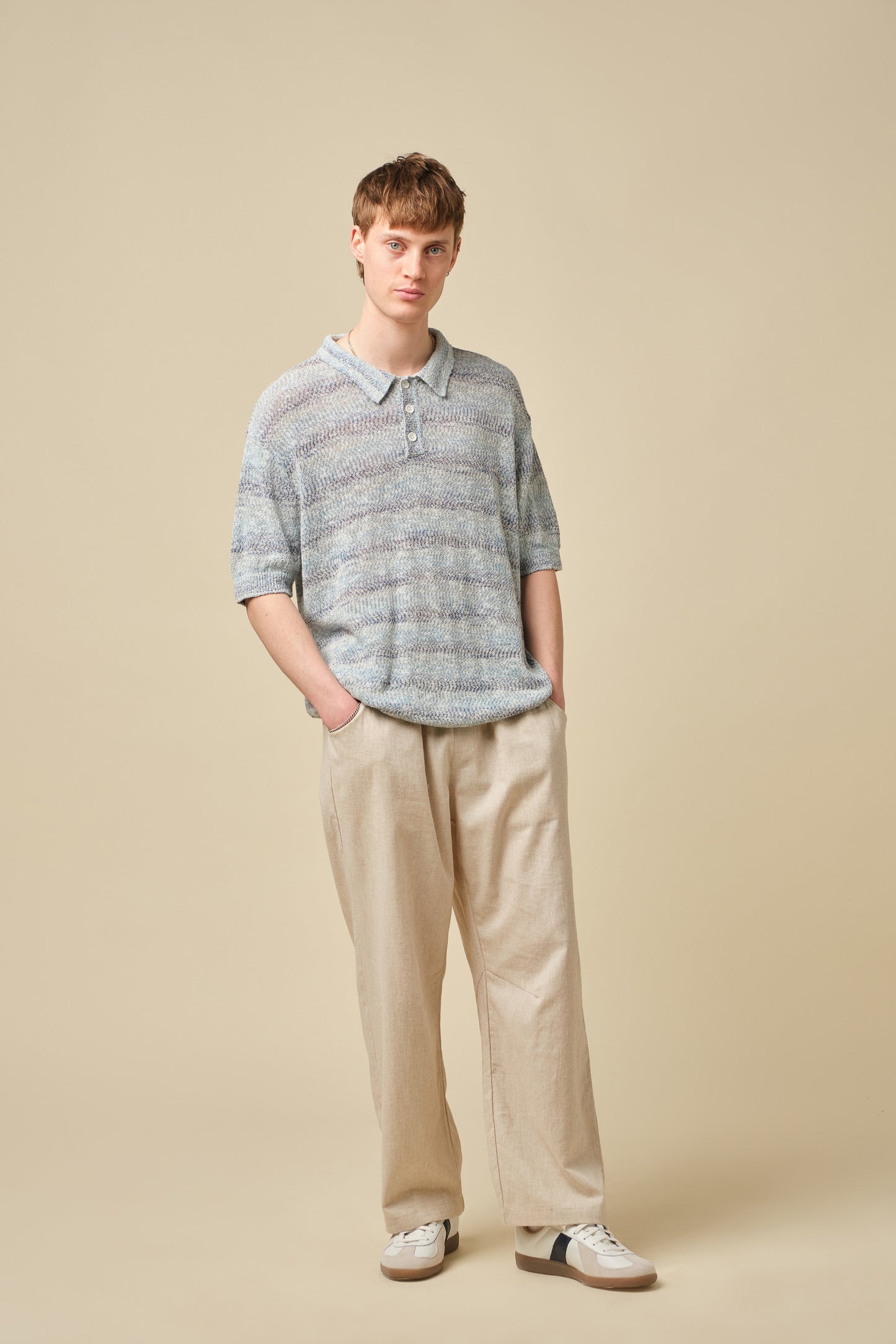MARINE TEXTURED KNIT POLO