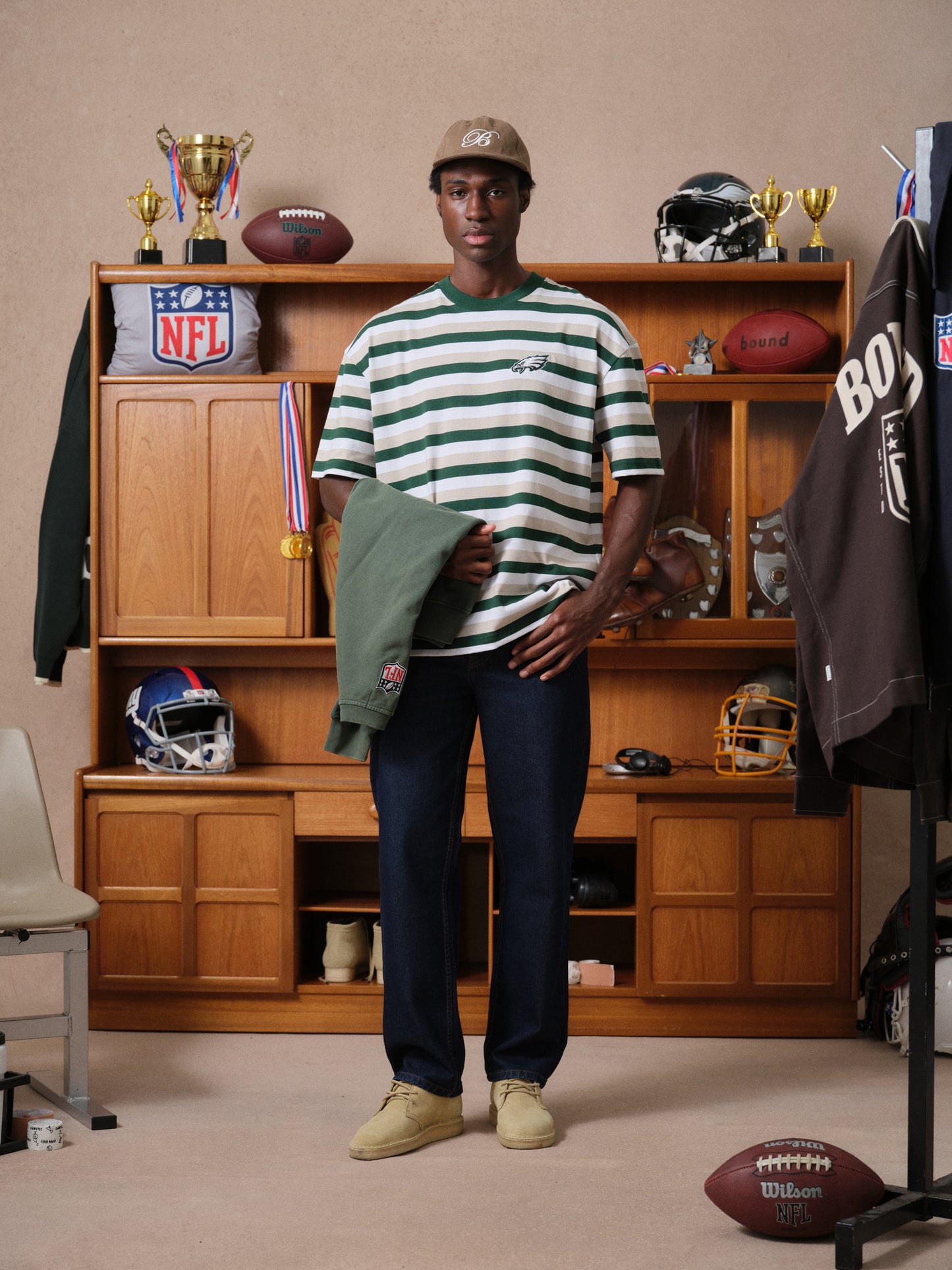 EAGLES STRIPE TEE