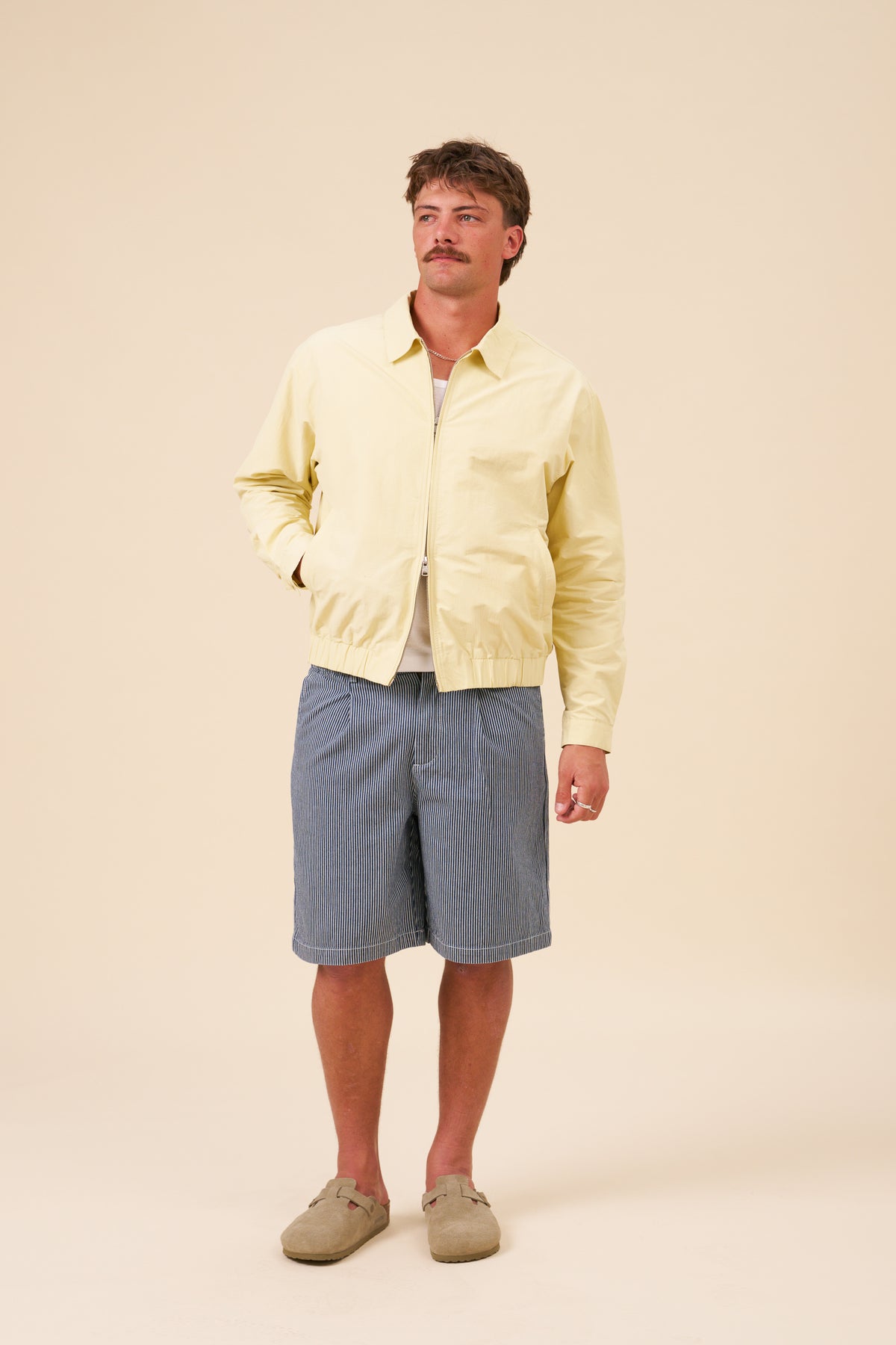 BOTHA RIPSTOP HARRINGTON JACKET - YELLOW
