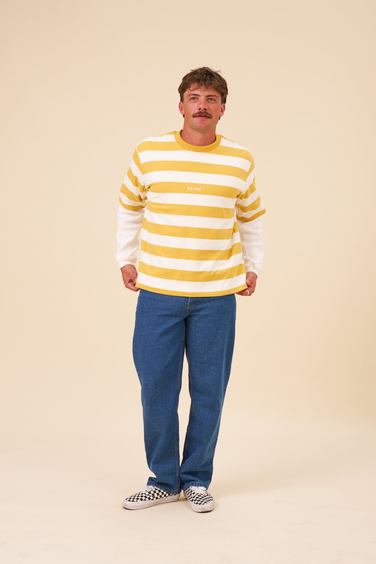 BOTHA BLOCK STRIPE TEE - YELLOW