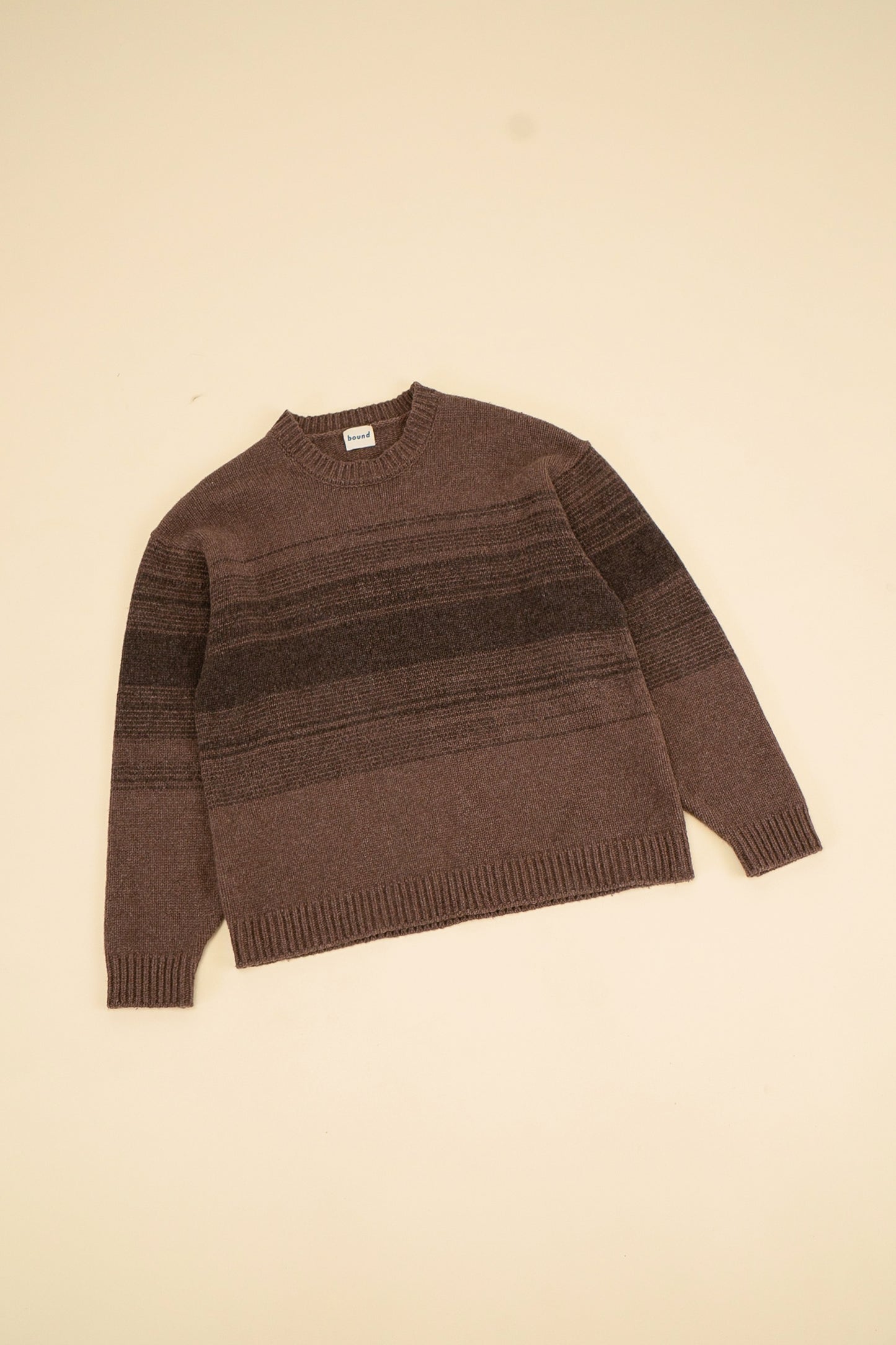 BROWN GRADIENT LAMBSWOOL SWEATER