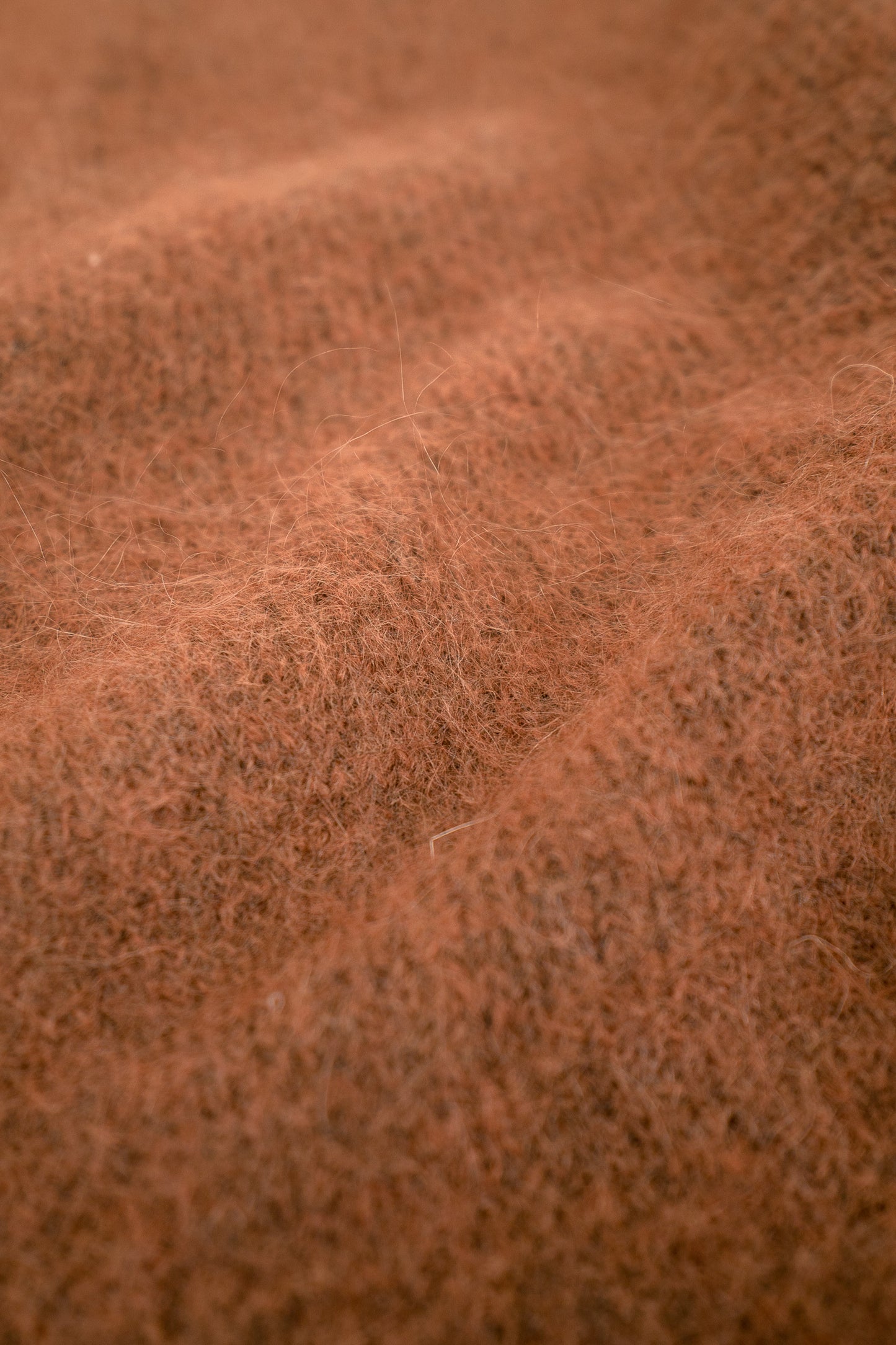SAWYER MOHAIR CARDIGAN - BROWN