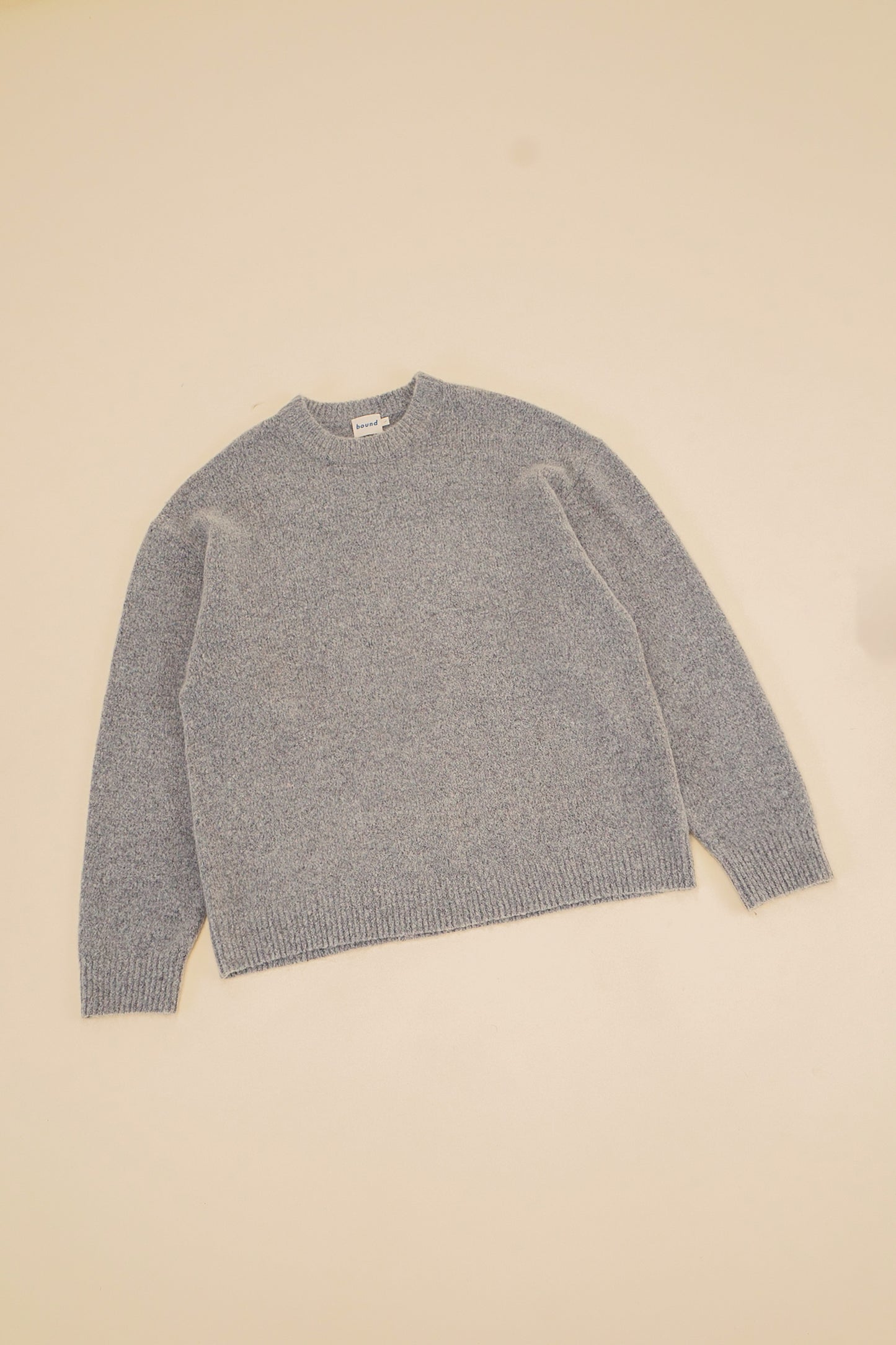BAXTER MOHAIR BLEND SWEATER - GREY