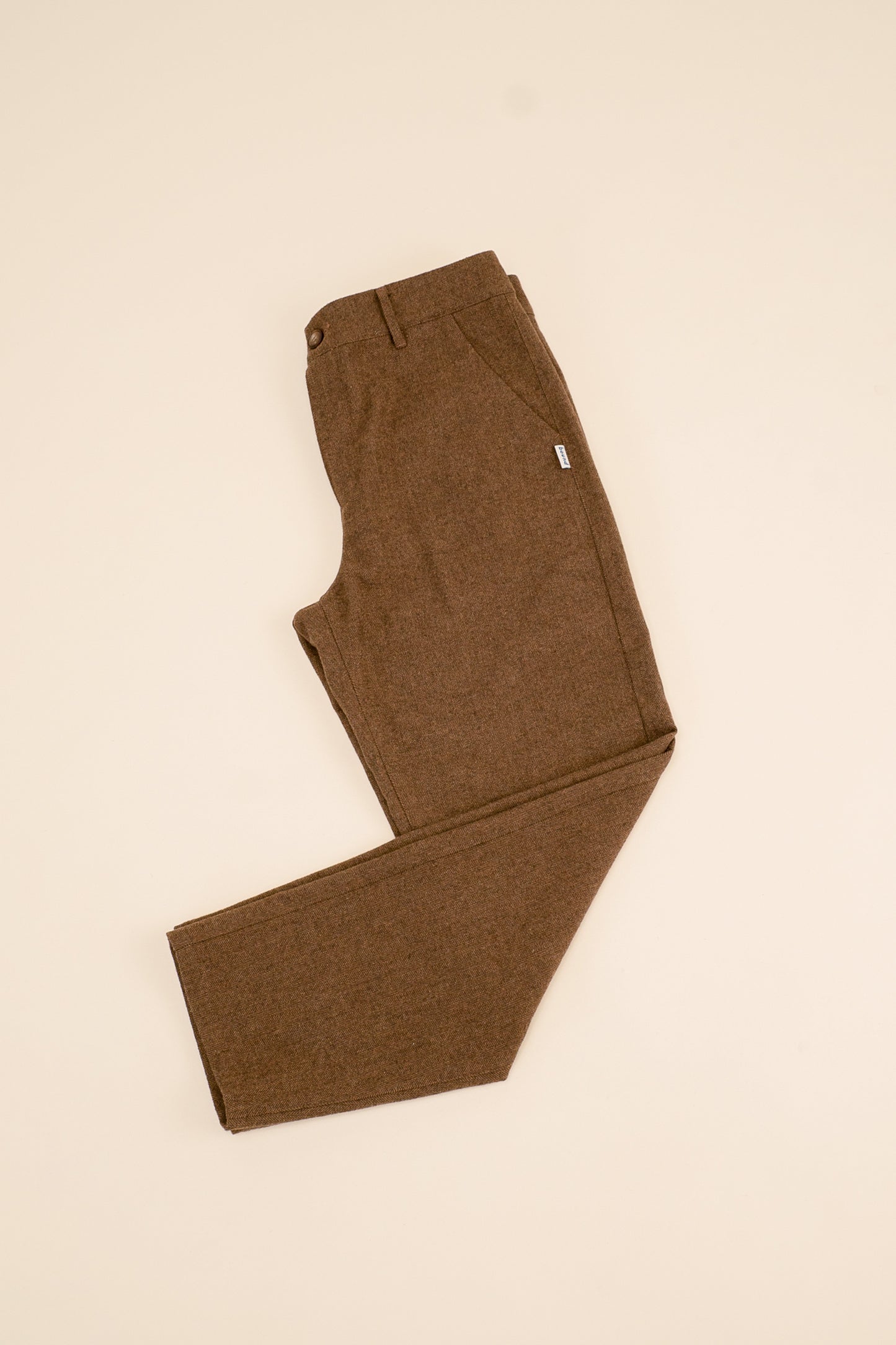 WOOL TEXTURED CROPPED TROUSER