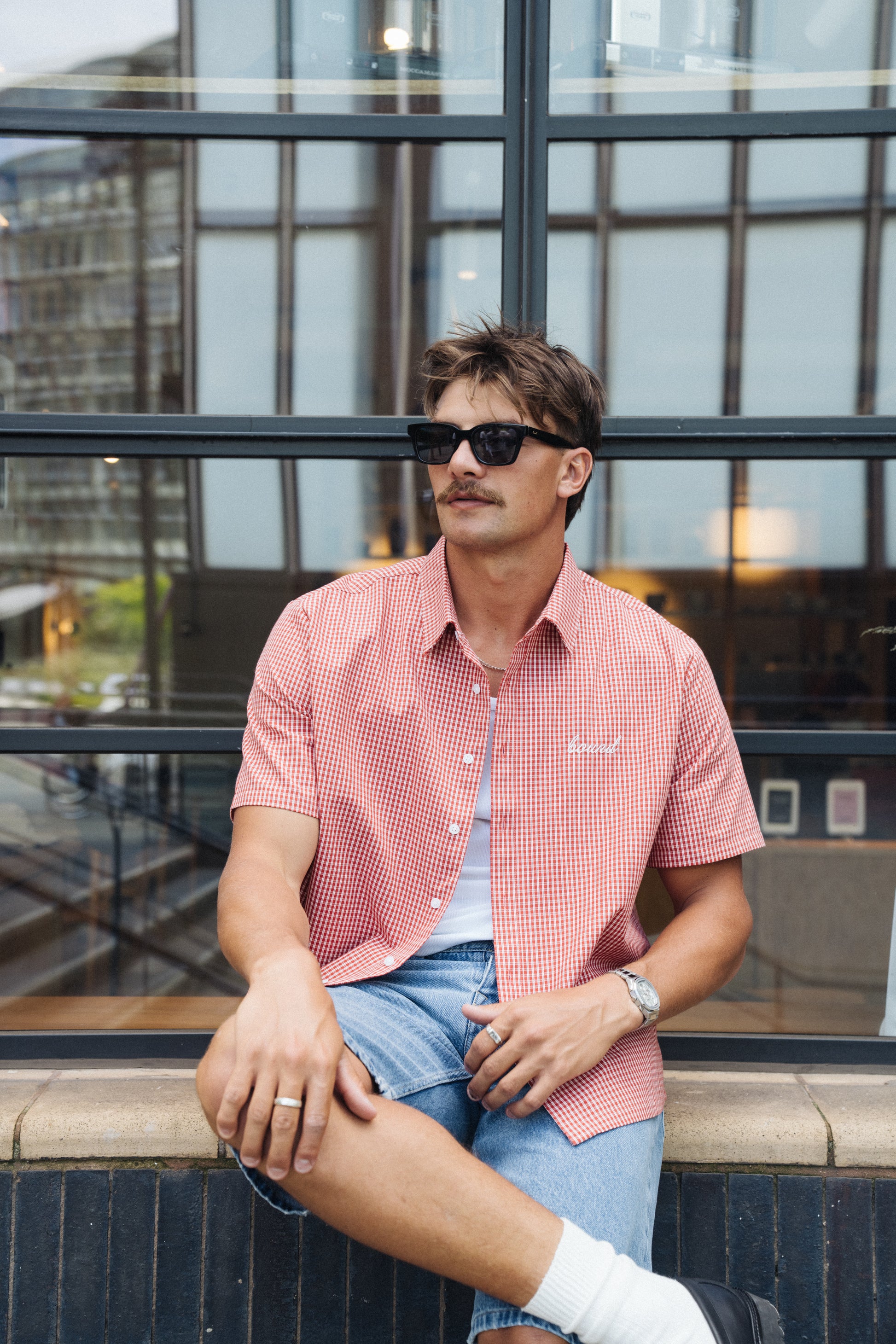 red gingham dress shirt Red Gingham Custom Dress Shirt