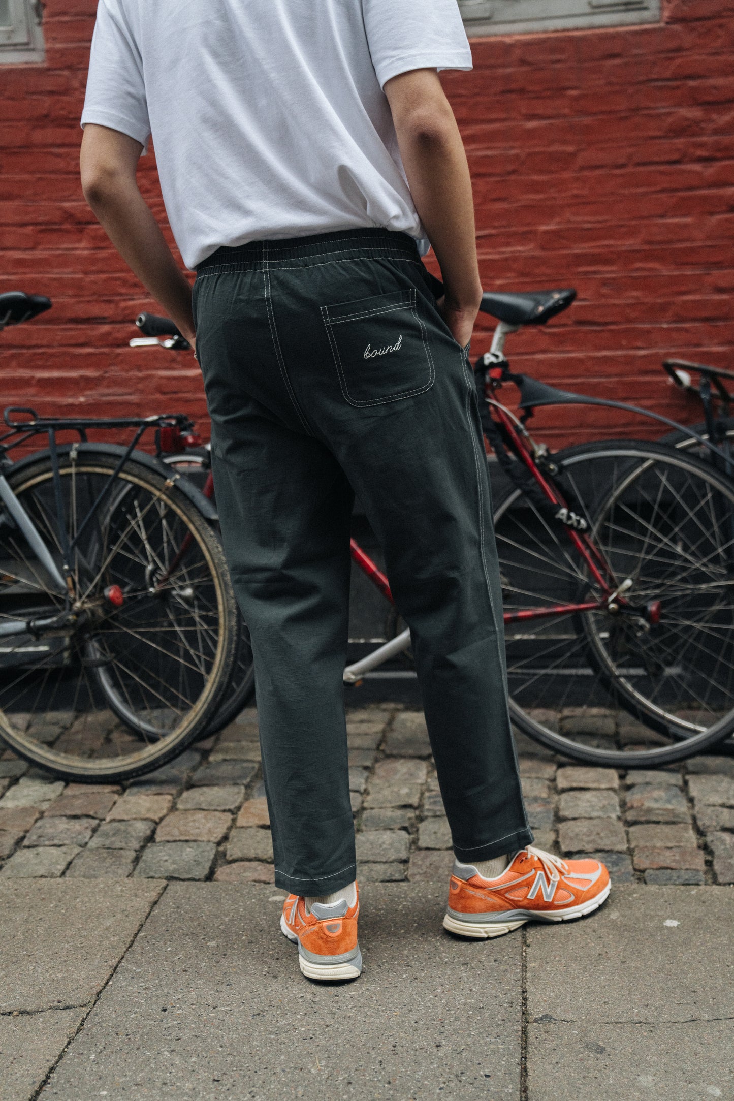 CONTRAST RIPSTOP CANVAS TROUSER - MID GREEN