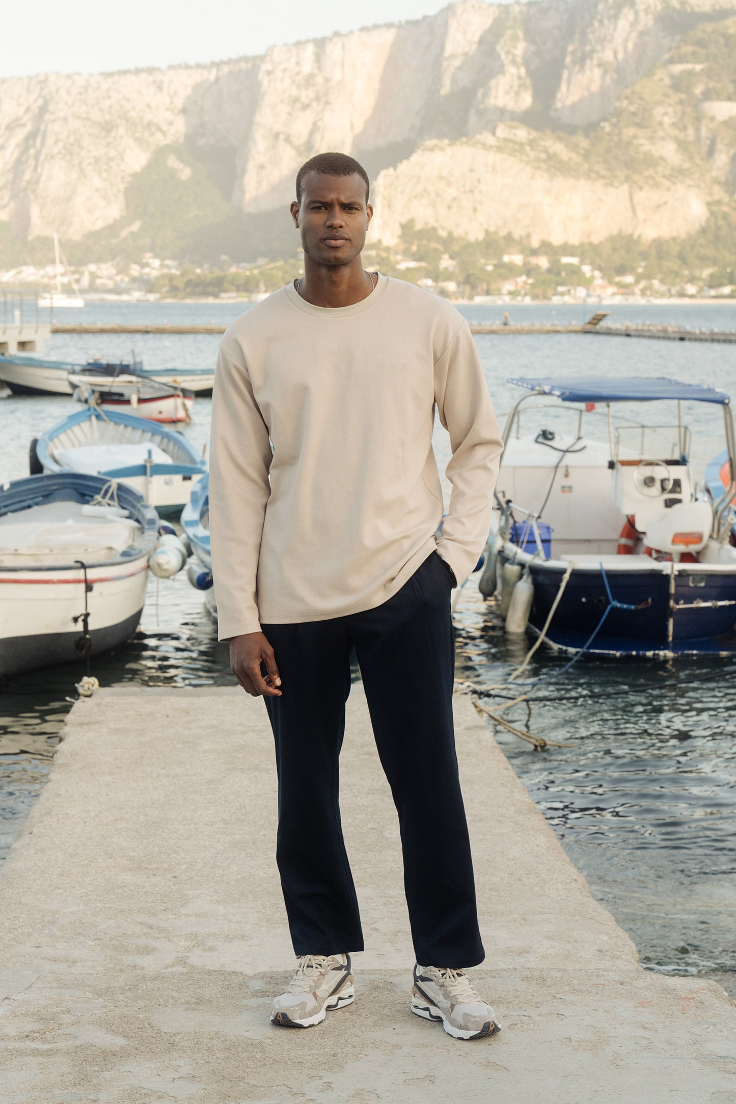 OAT LONGSLEEVE WAFFLE TEE