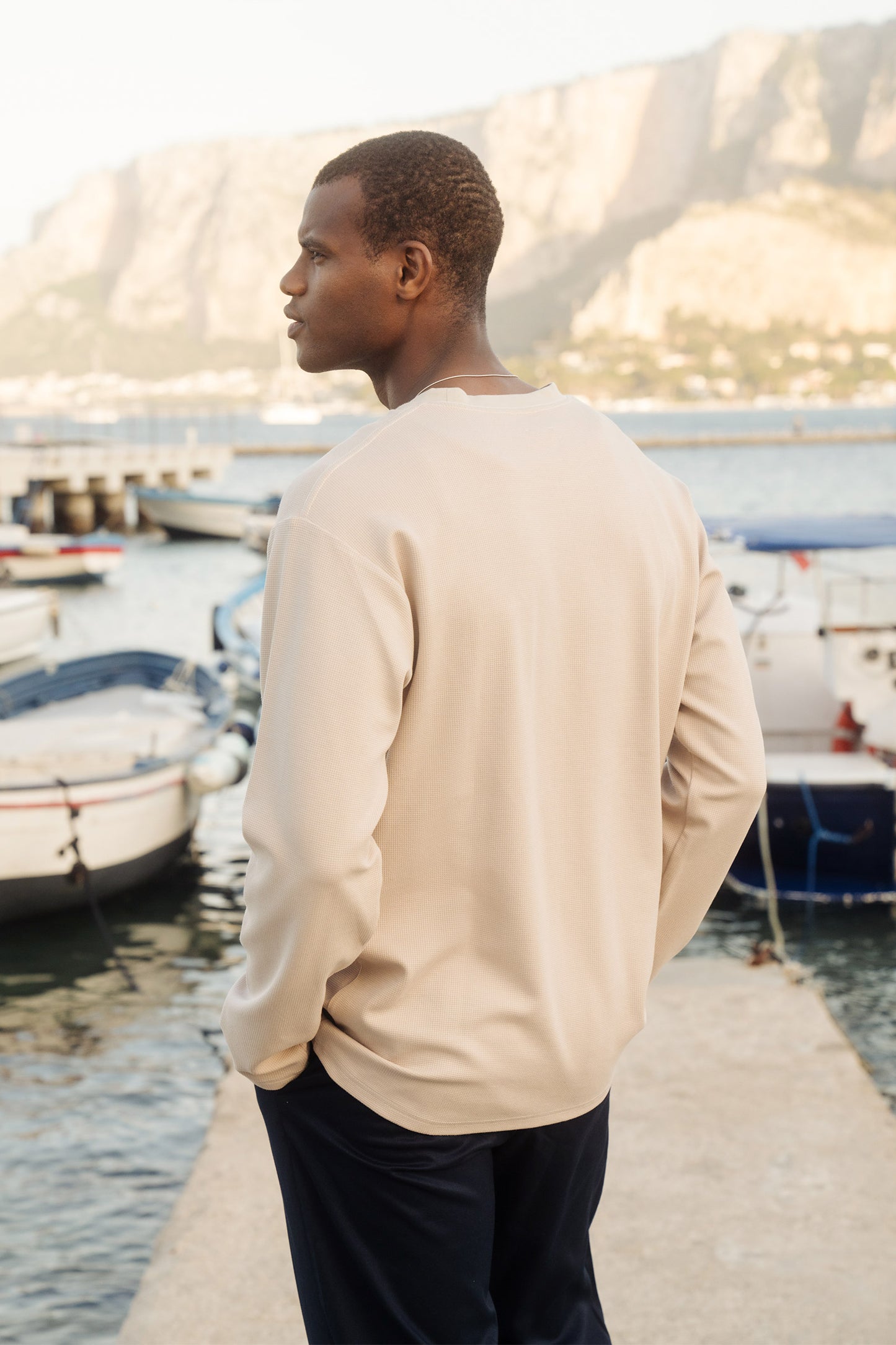 OAT LONGSLEEVE WAFFLE TEE