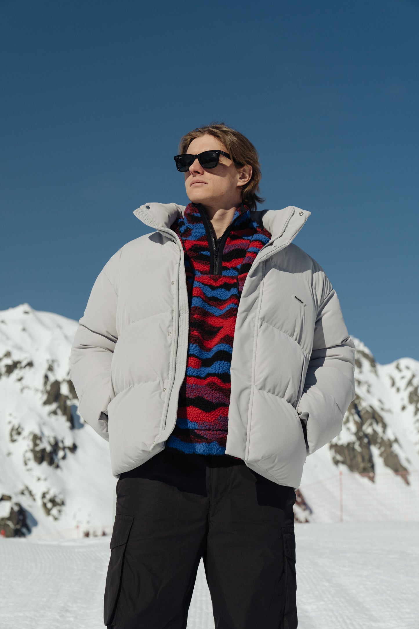 ARCTIC PADDED PUFFER COAT - DOVE GREY