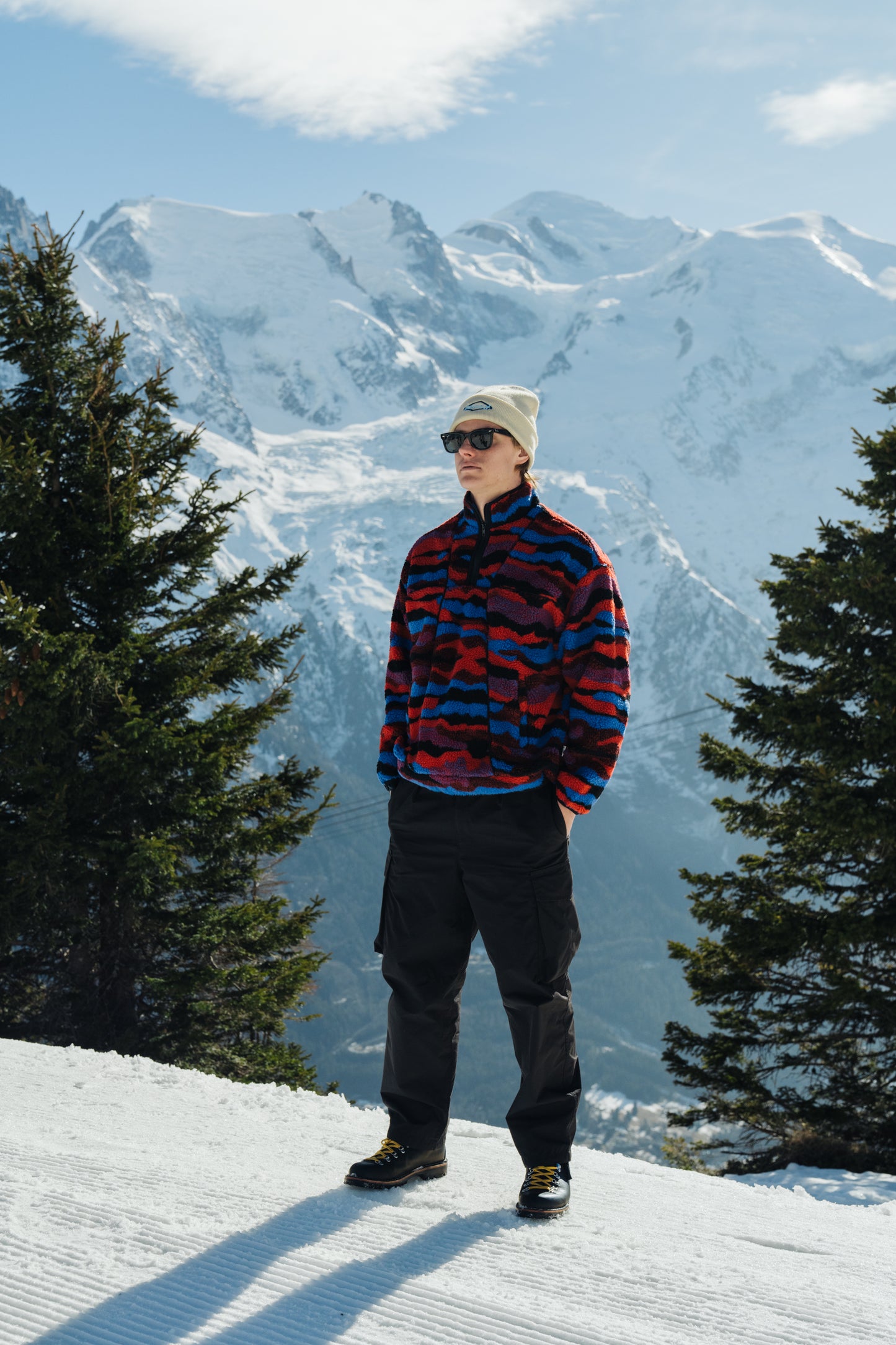 CAMO RETRO PATTERNED FLEECE