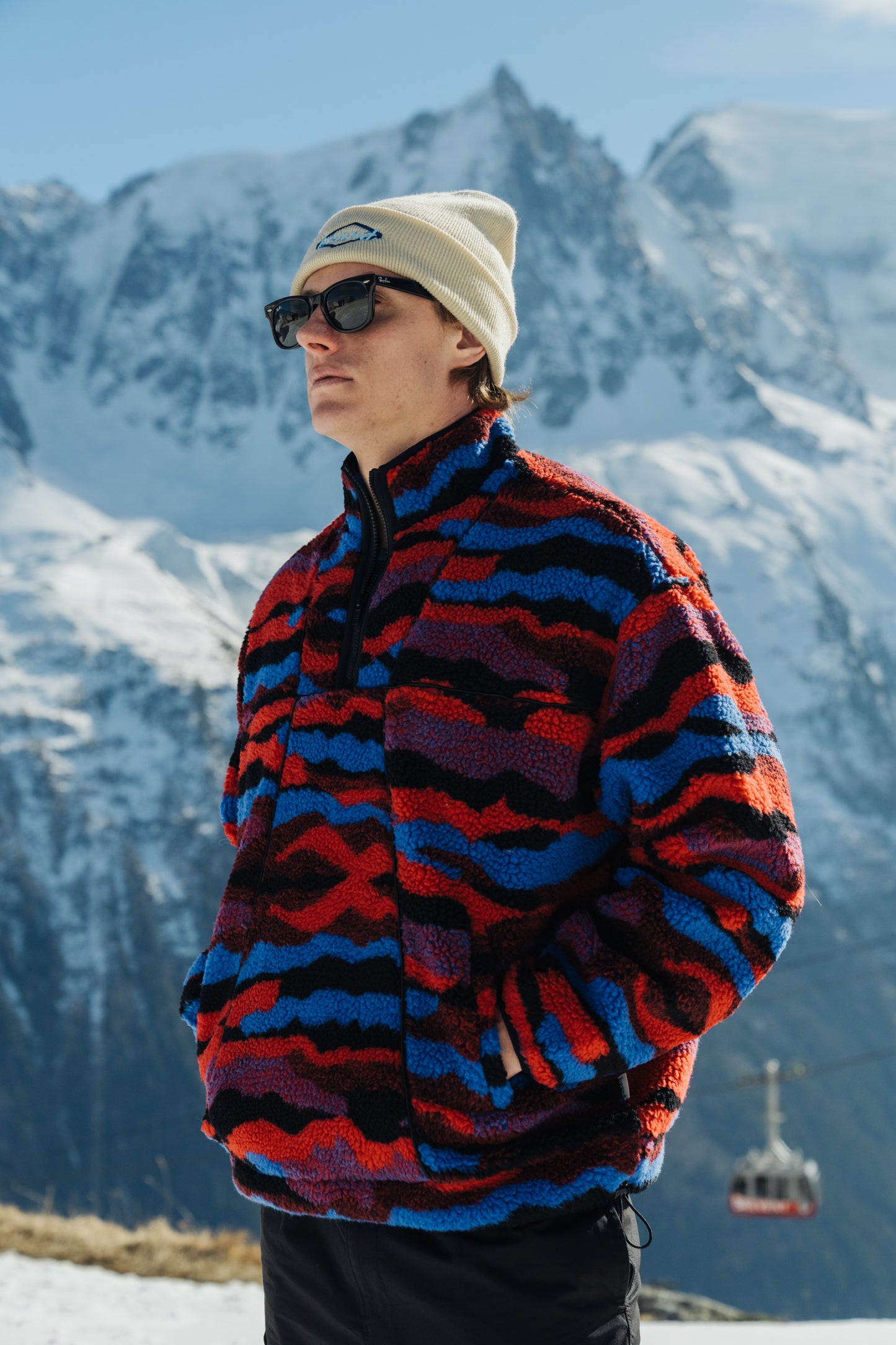 CAMO RETRO PATTERNED FLEECE