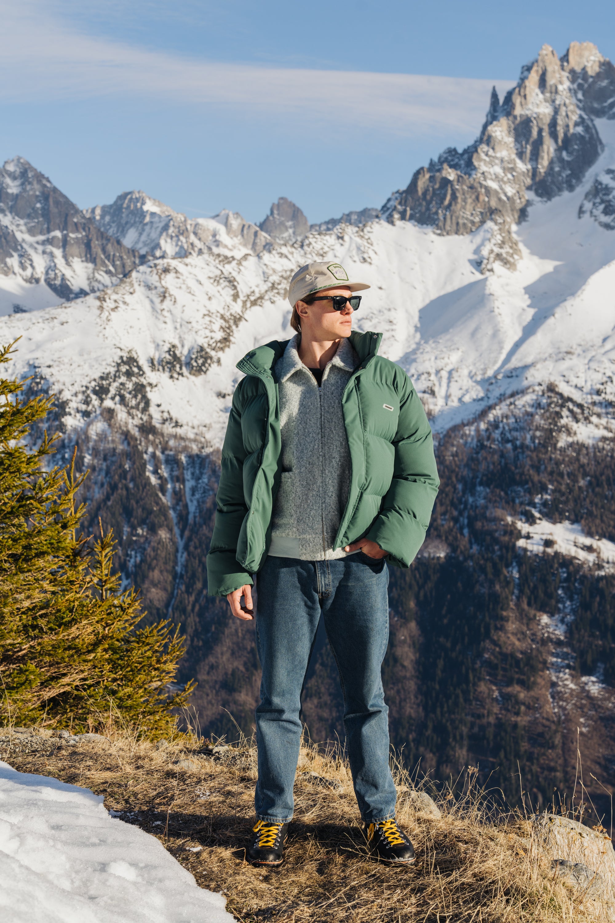 ARCTIC PADDED PUFFER COAT - HUNTER GREEN – bound