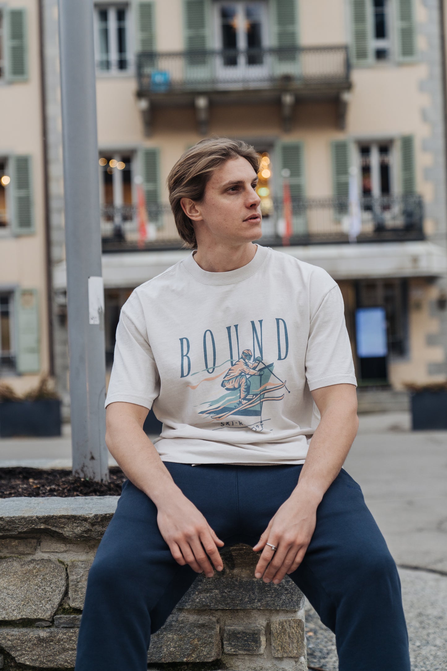 ALPINE RETRO WASHED TEE - STONE
