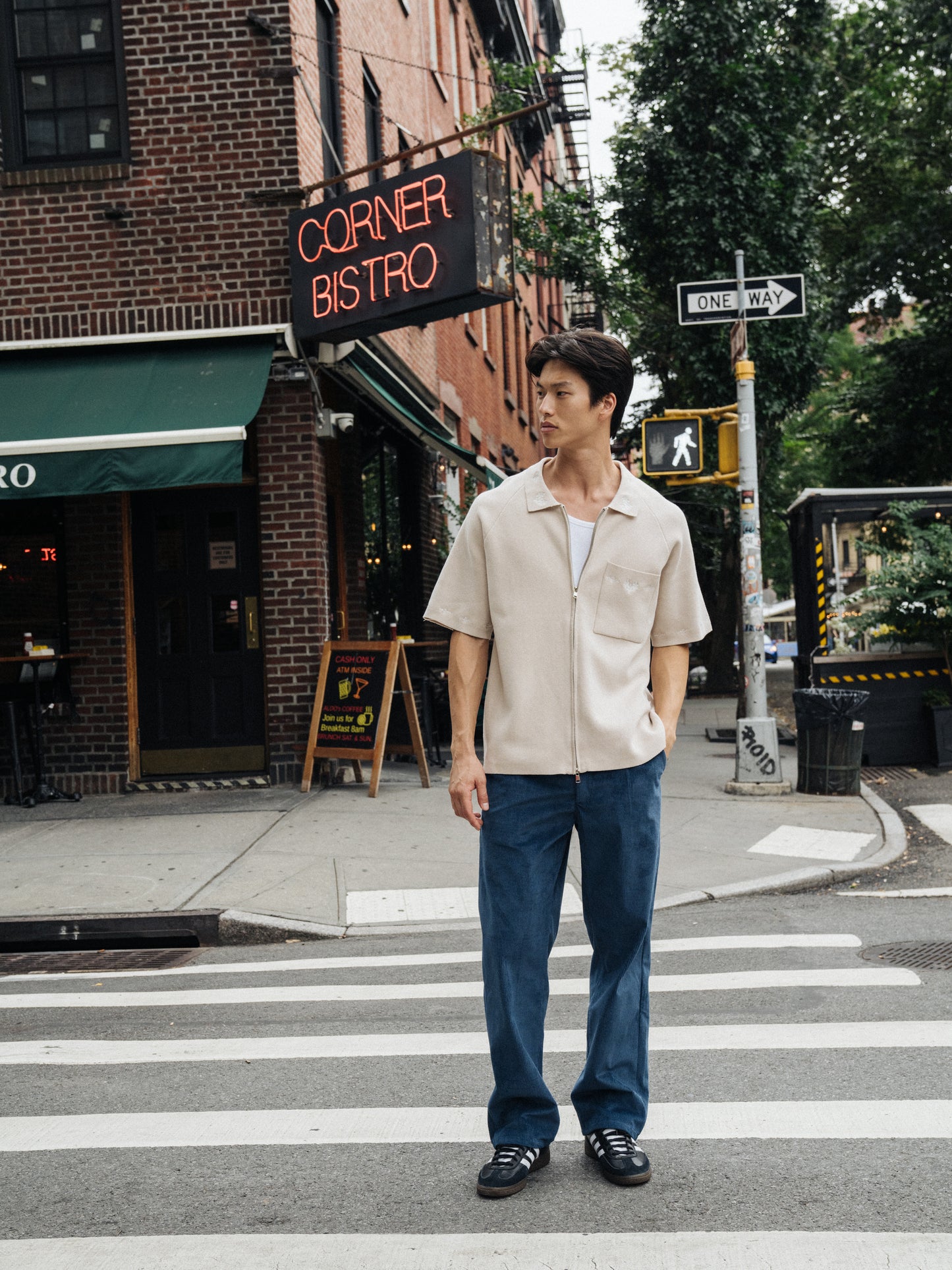 RELAXED CORDUROY TROUSER - DALLAS BLUE