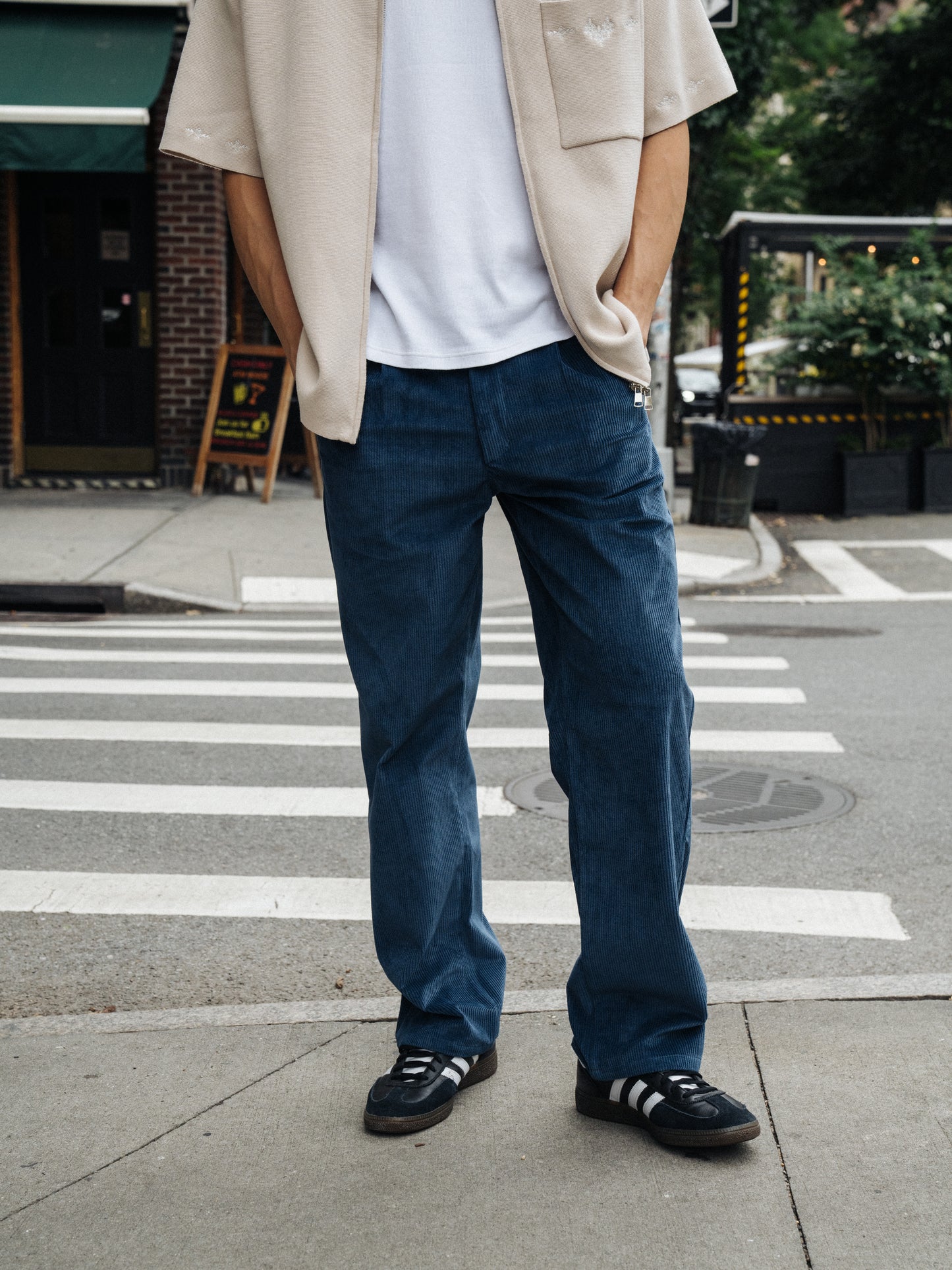 RELAXED CORDUROY TROUSER - DALLAS BLUE