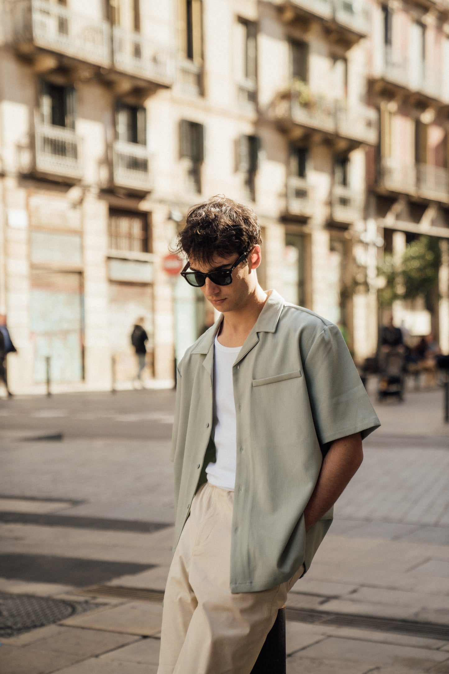 HEAVY CUBAN TEXTURED SS SHIRT - BROOK GREEN