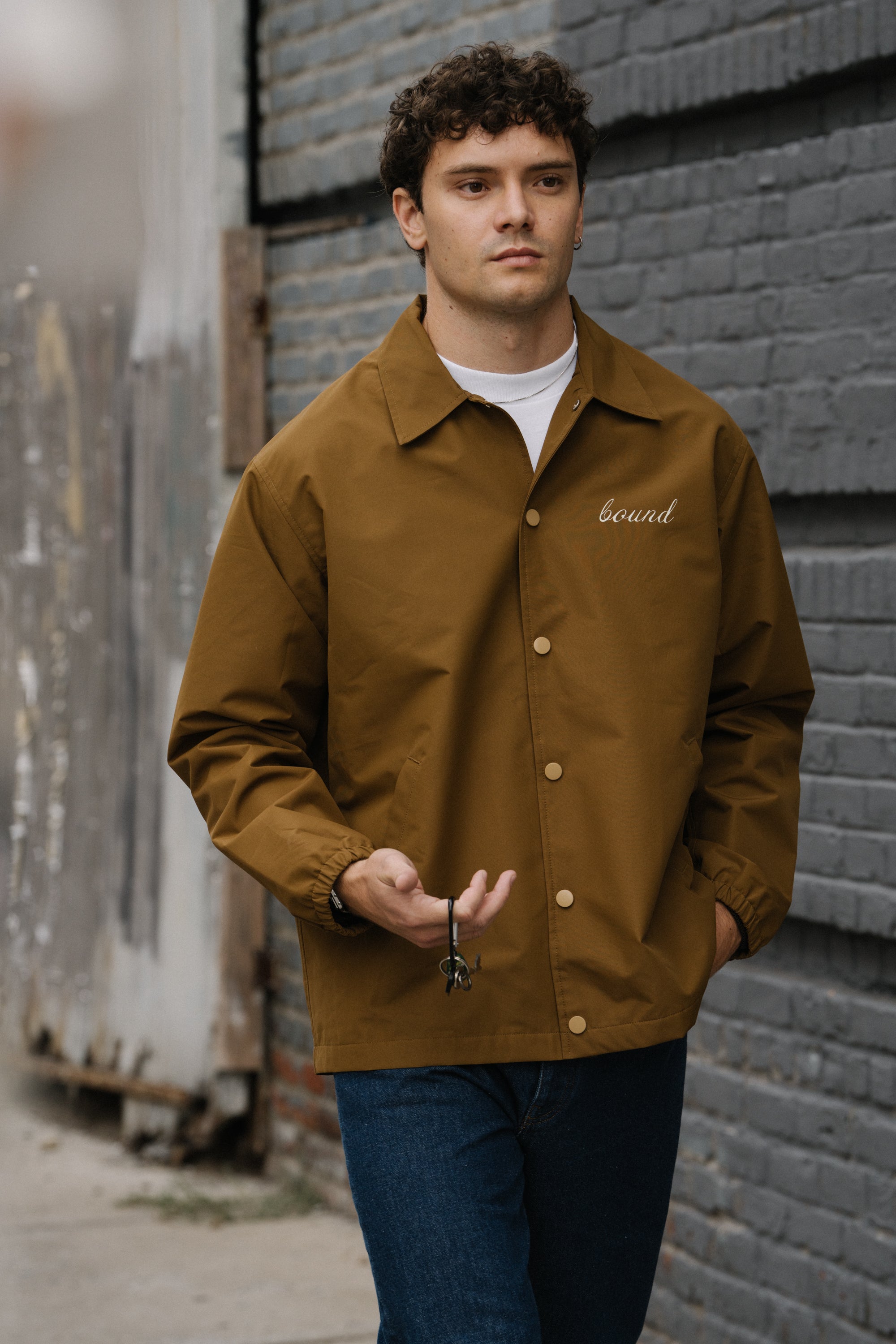 CLASSIC COACH JACKET - CARAMEL – bound
