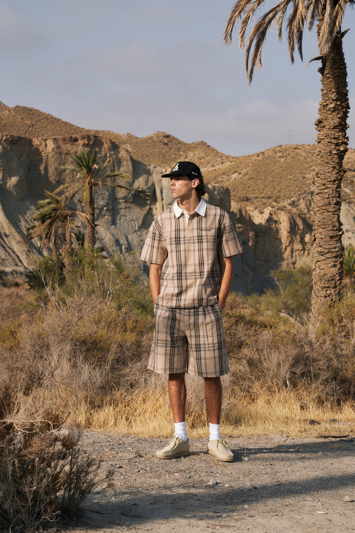 DESERT PATTERN PLEATED SHORT