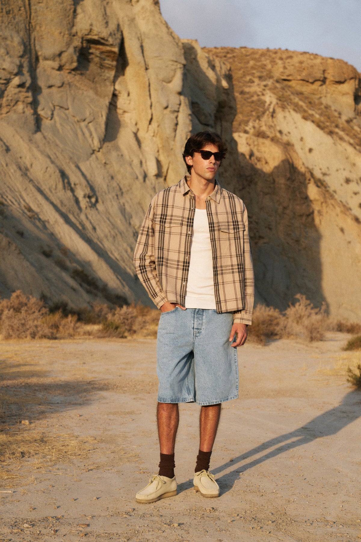 DESERT PATTERN LINEN SHIRT