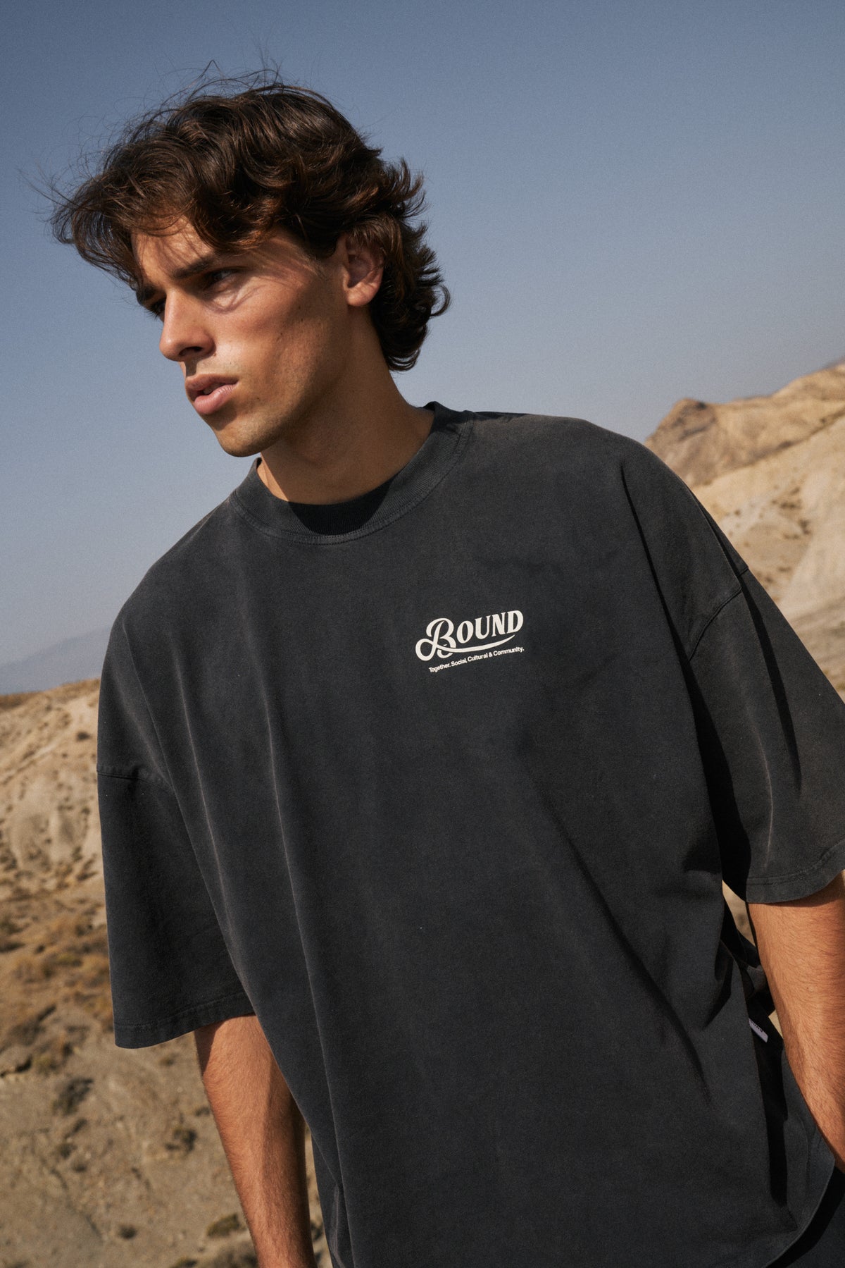 RETRO LOGO TEE - WASHED BLACK