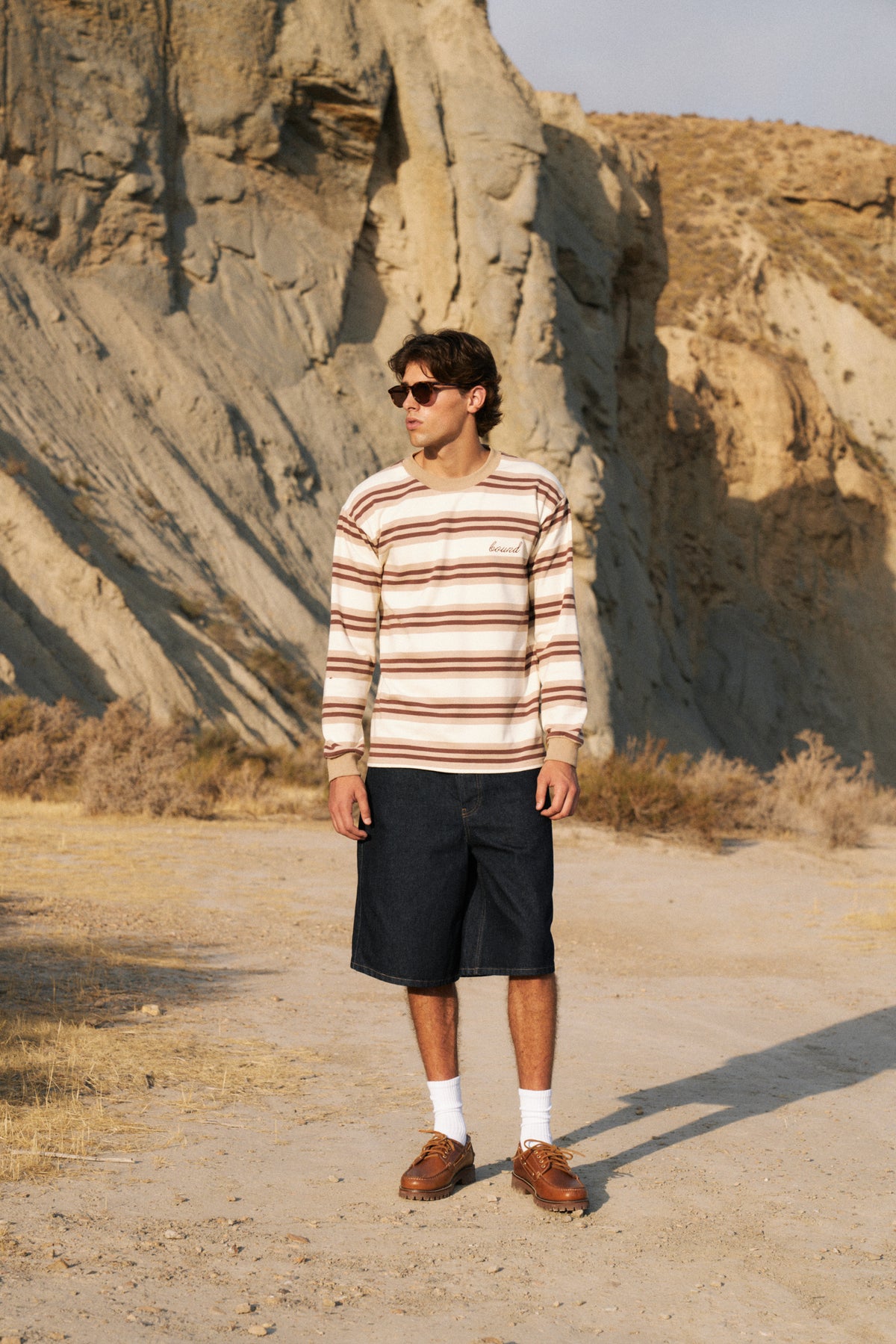 LATTE STRIPE LONGSLEEVE TEE