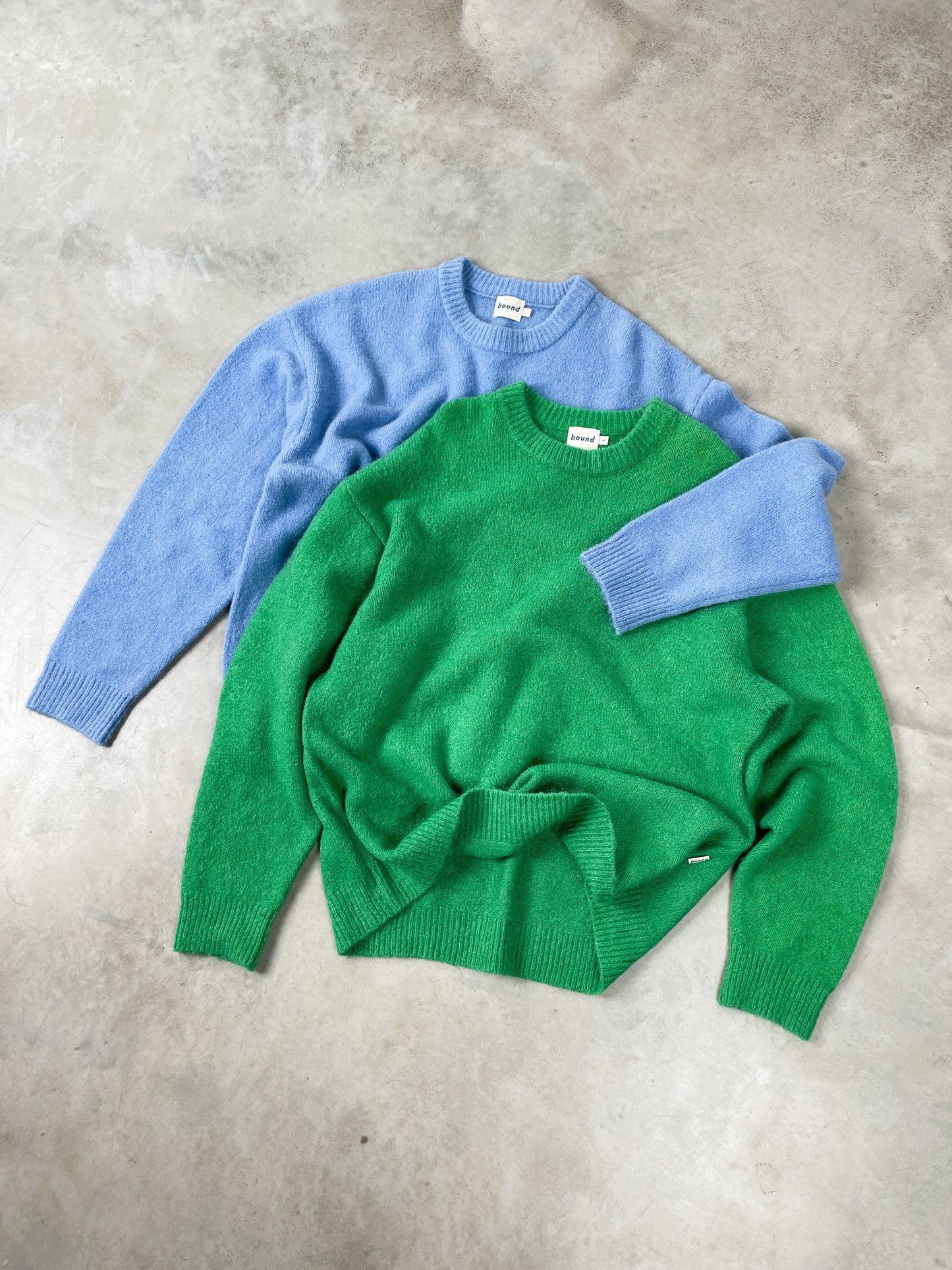 BAXTER MOHAIR BLEND SWEATER - CORNFLOWER BLUE