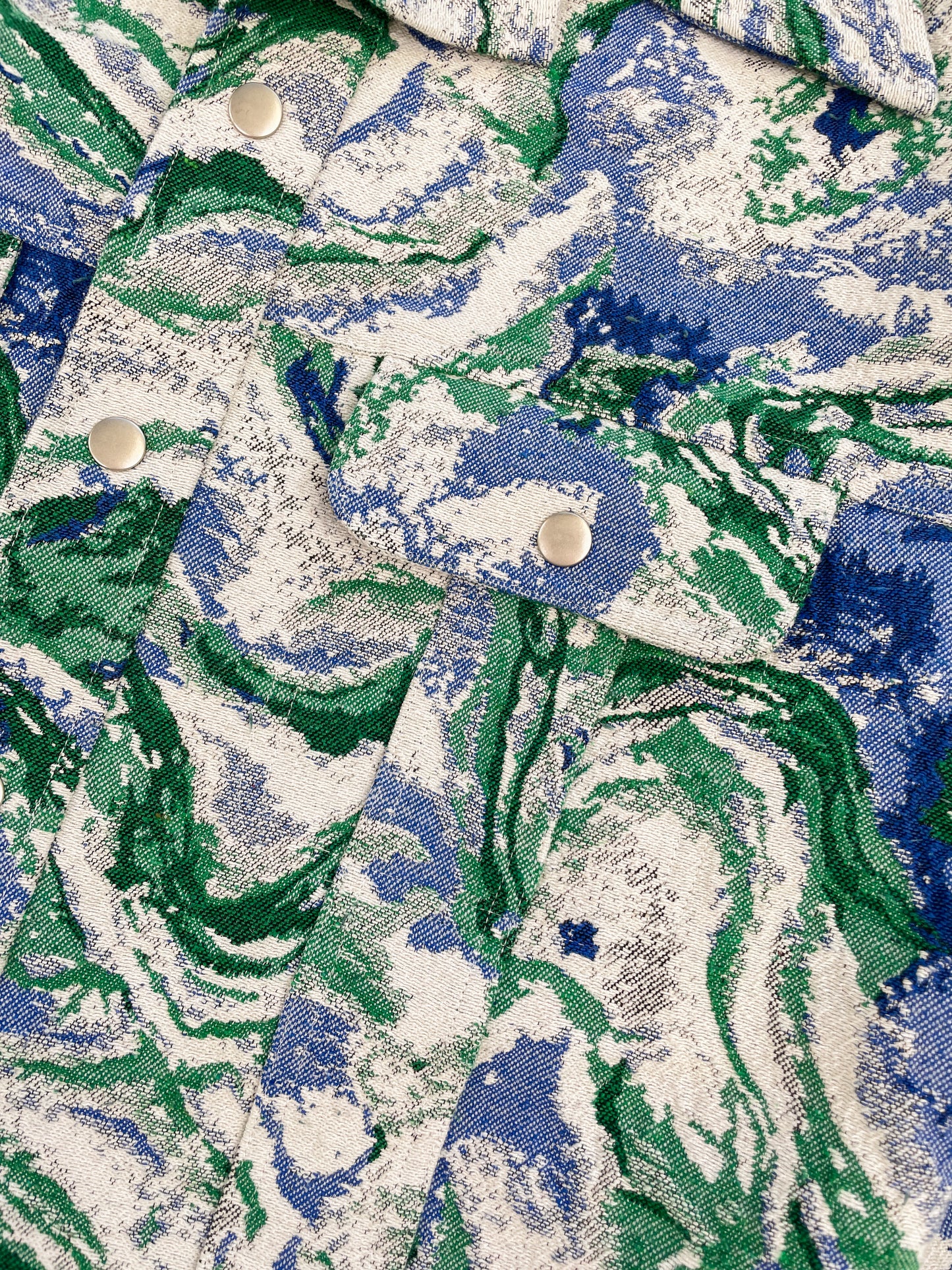 MARBLE PATTERNED RECYCLED JACKET