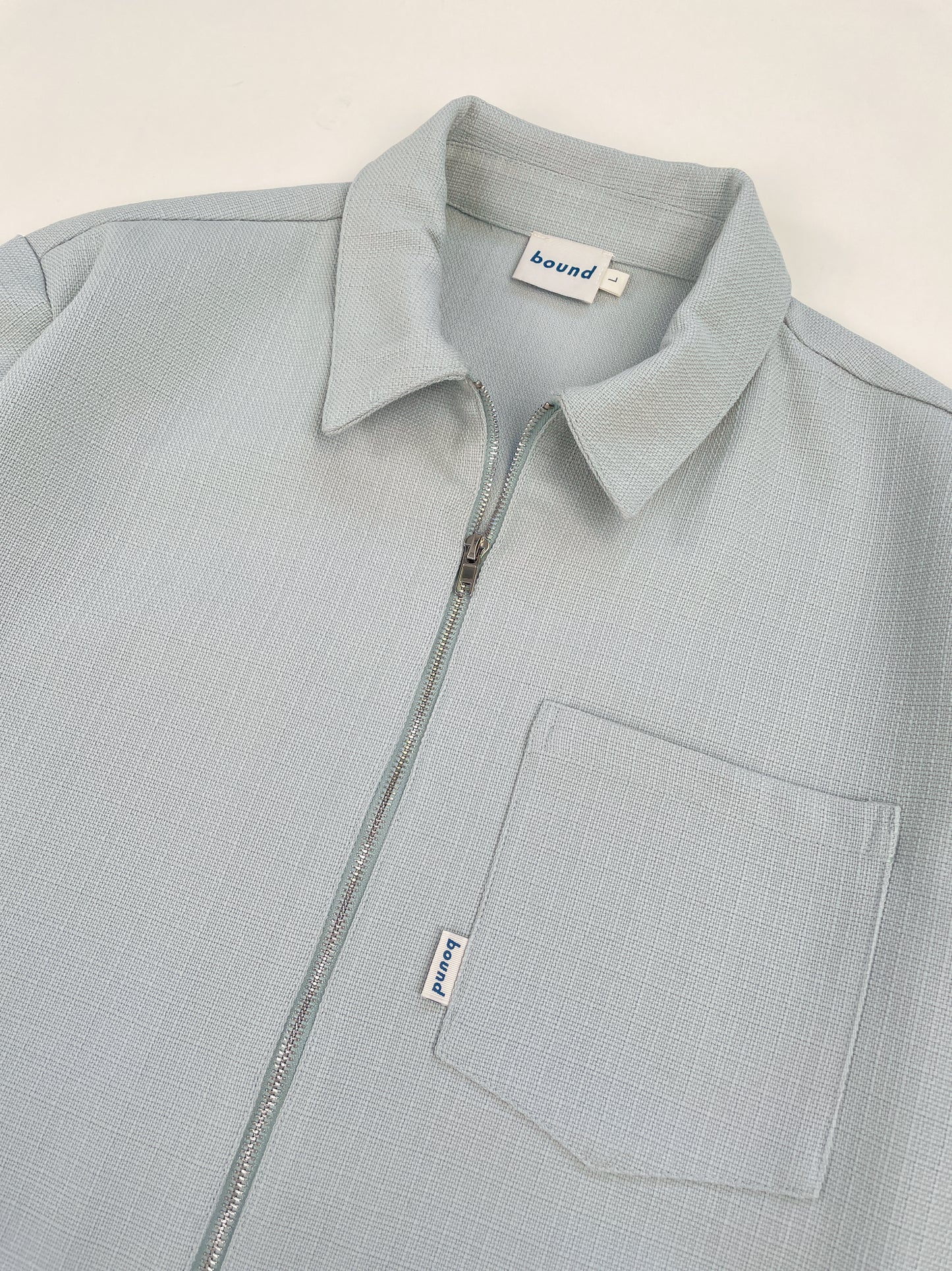 MINT TEXTURED HEAVY OVERSHIRT