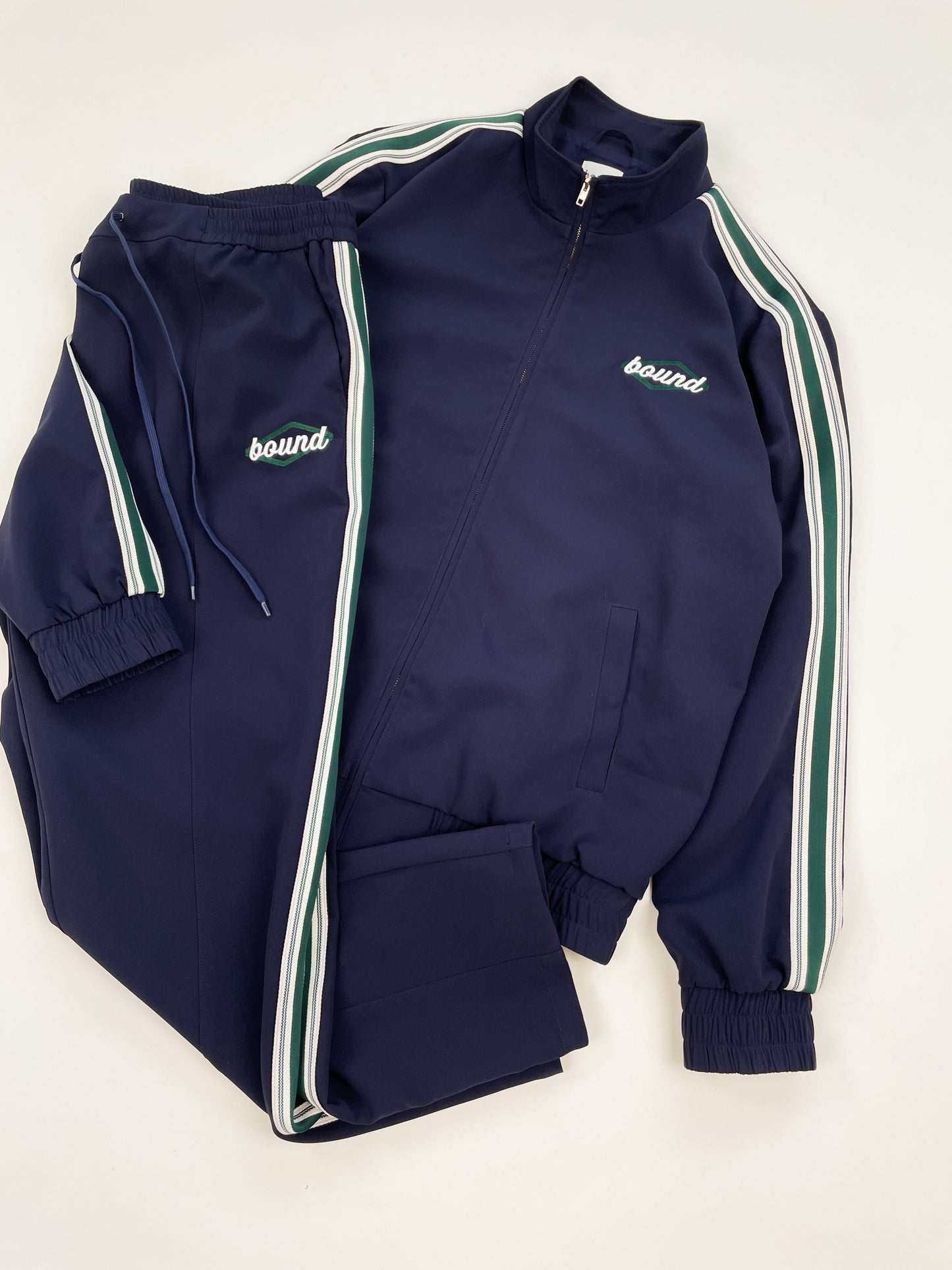 PAULIE NAVY STRIPE TRACK JACKET