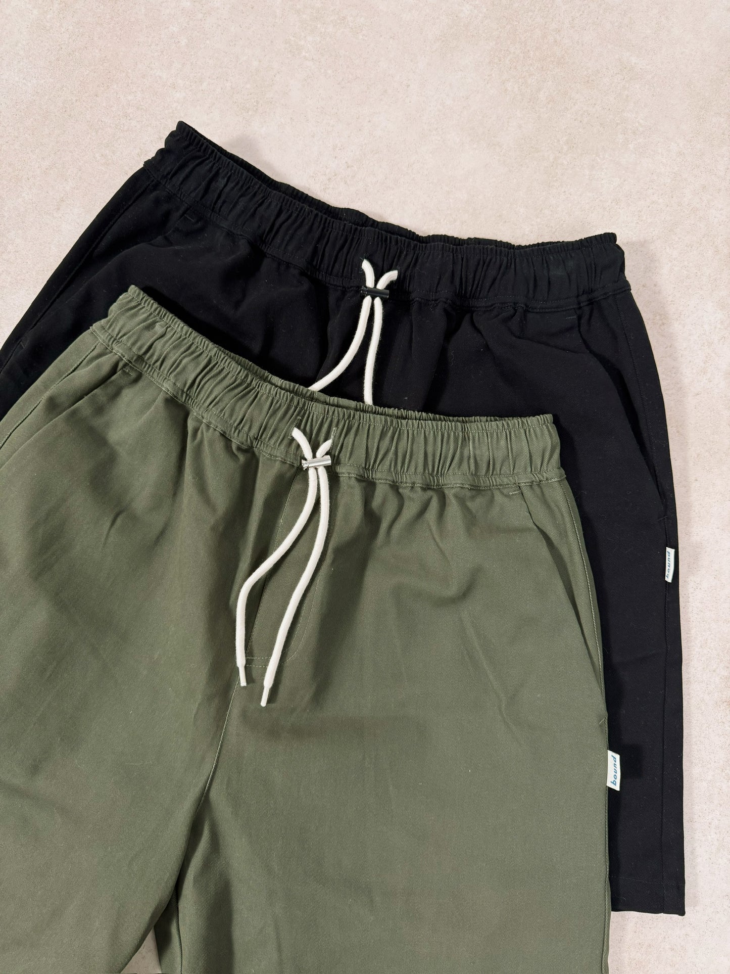 CANVAS SHORTS - BLACK