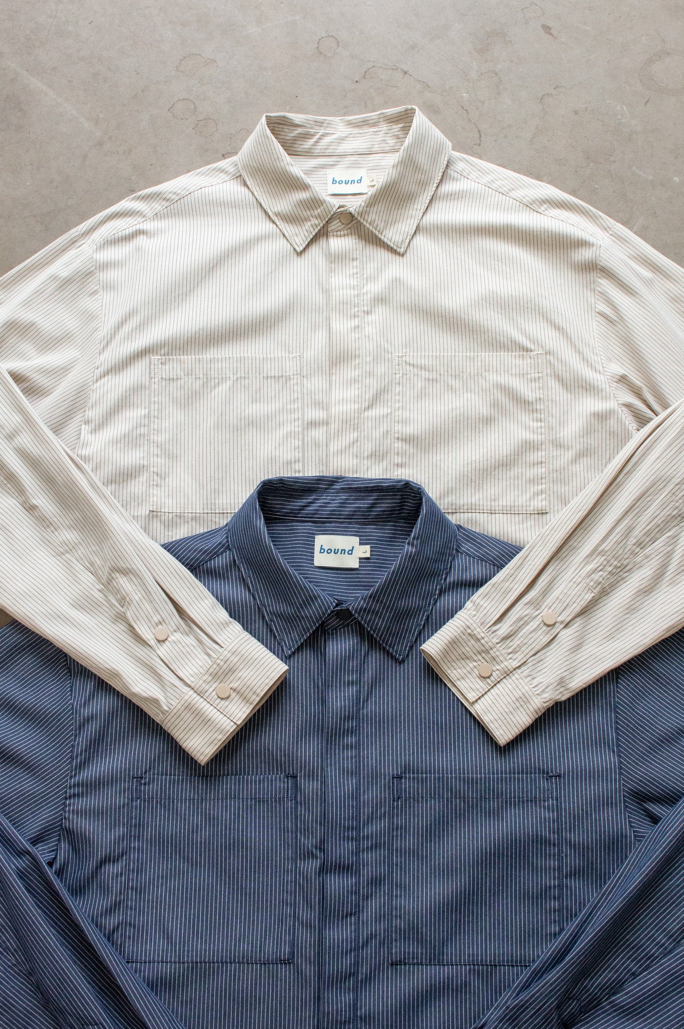 LORDELO STRIPE LONGSLEEVE SHIRT - ECRU