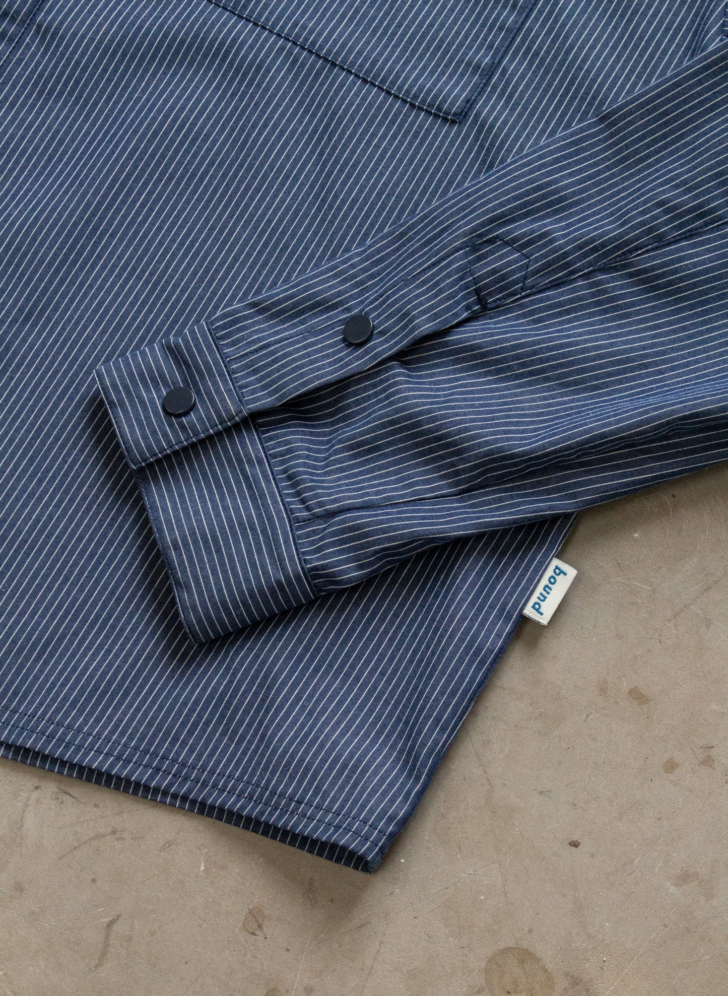 LORDELO STRIPE LONGSLEEVE SHIRT - NAVY