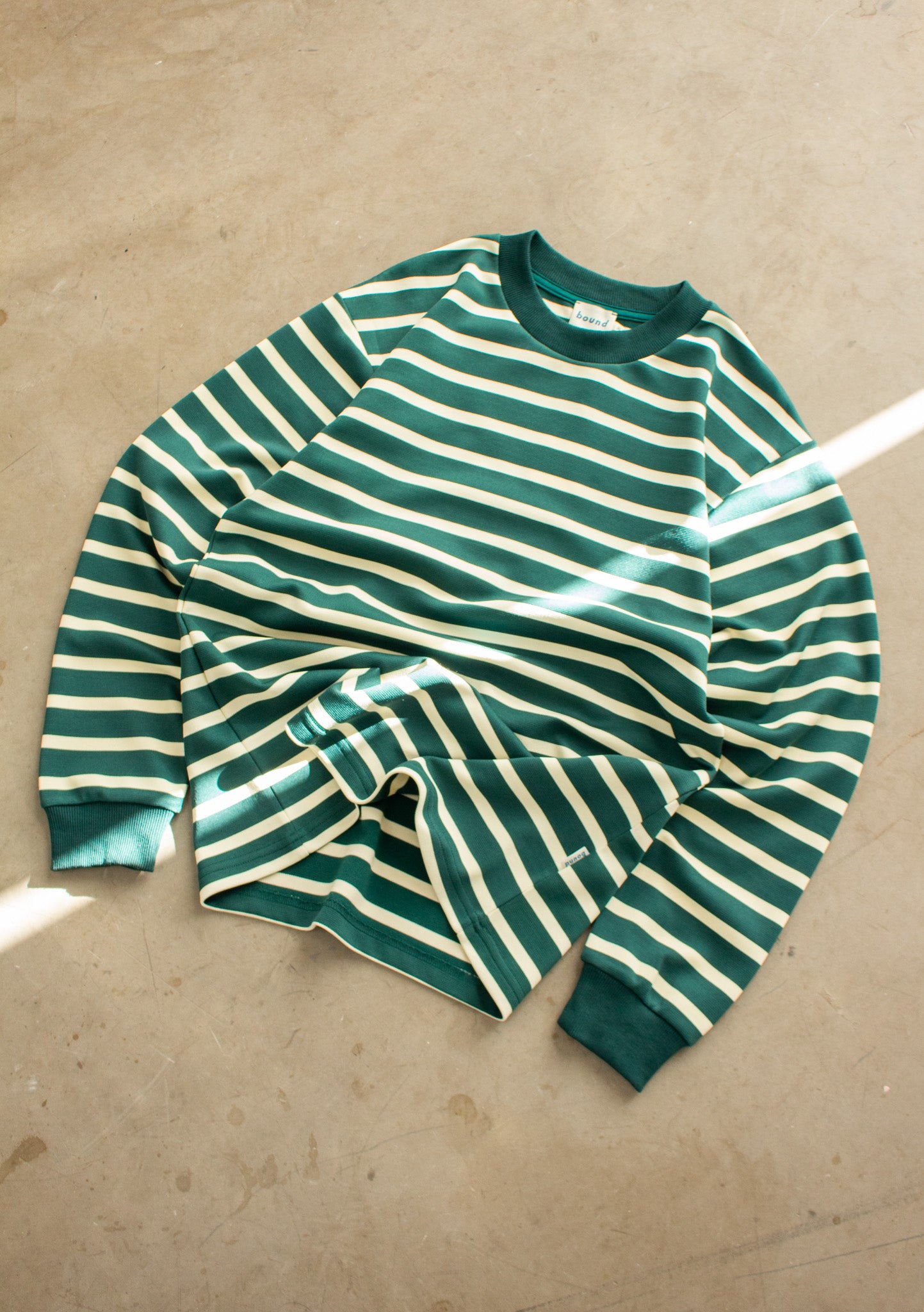 OLIVE STRIPE LONGSLEEVE TEE