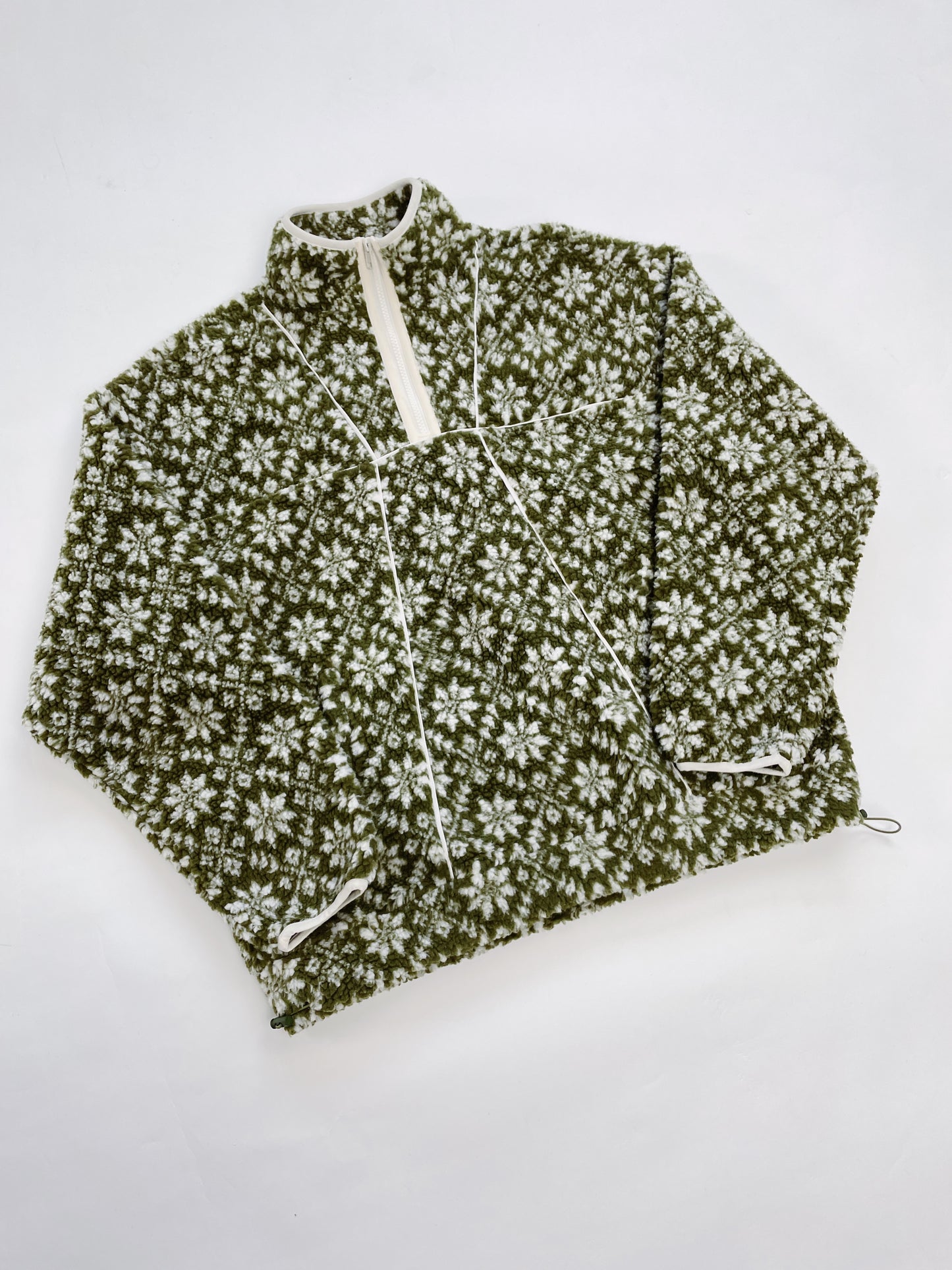 OLIVE PATTERNED FLEECE