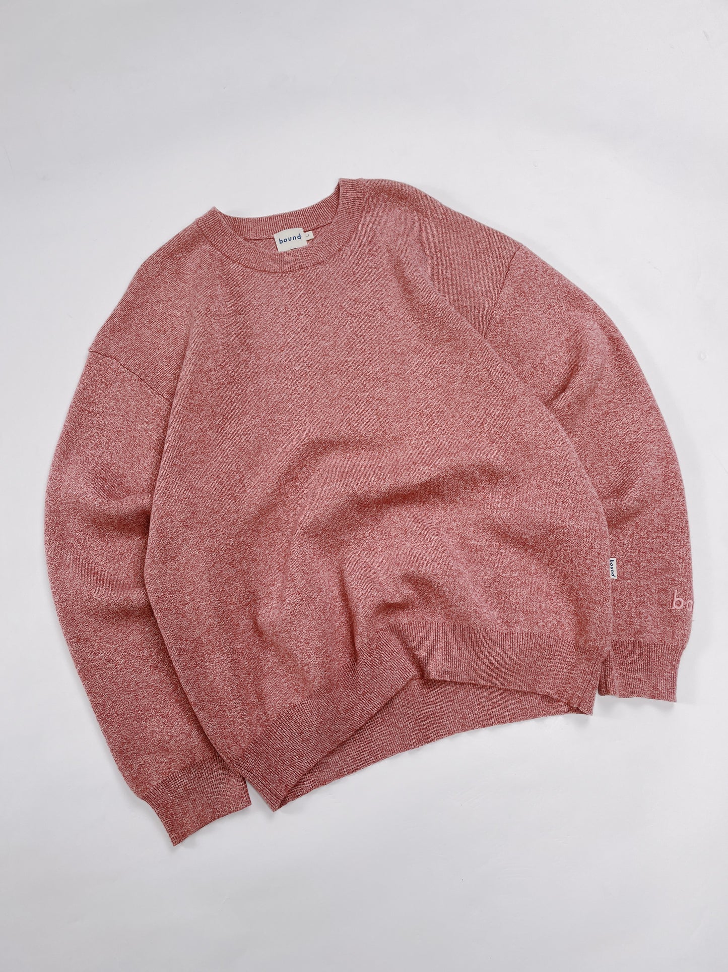 RED MARL KNIT SWEATER
