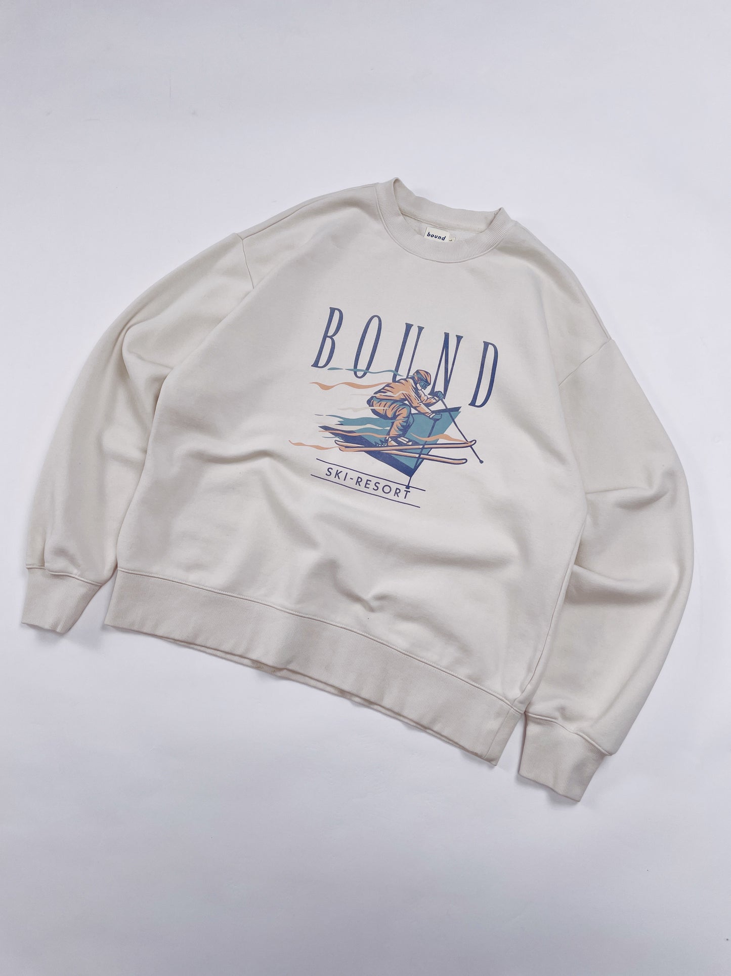 ALPINE RETRO WASHED SWEATER - CREAM