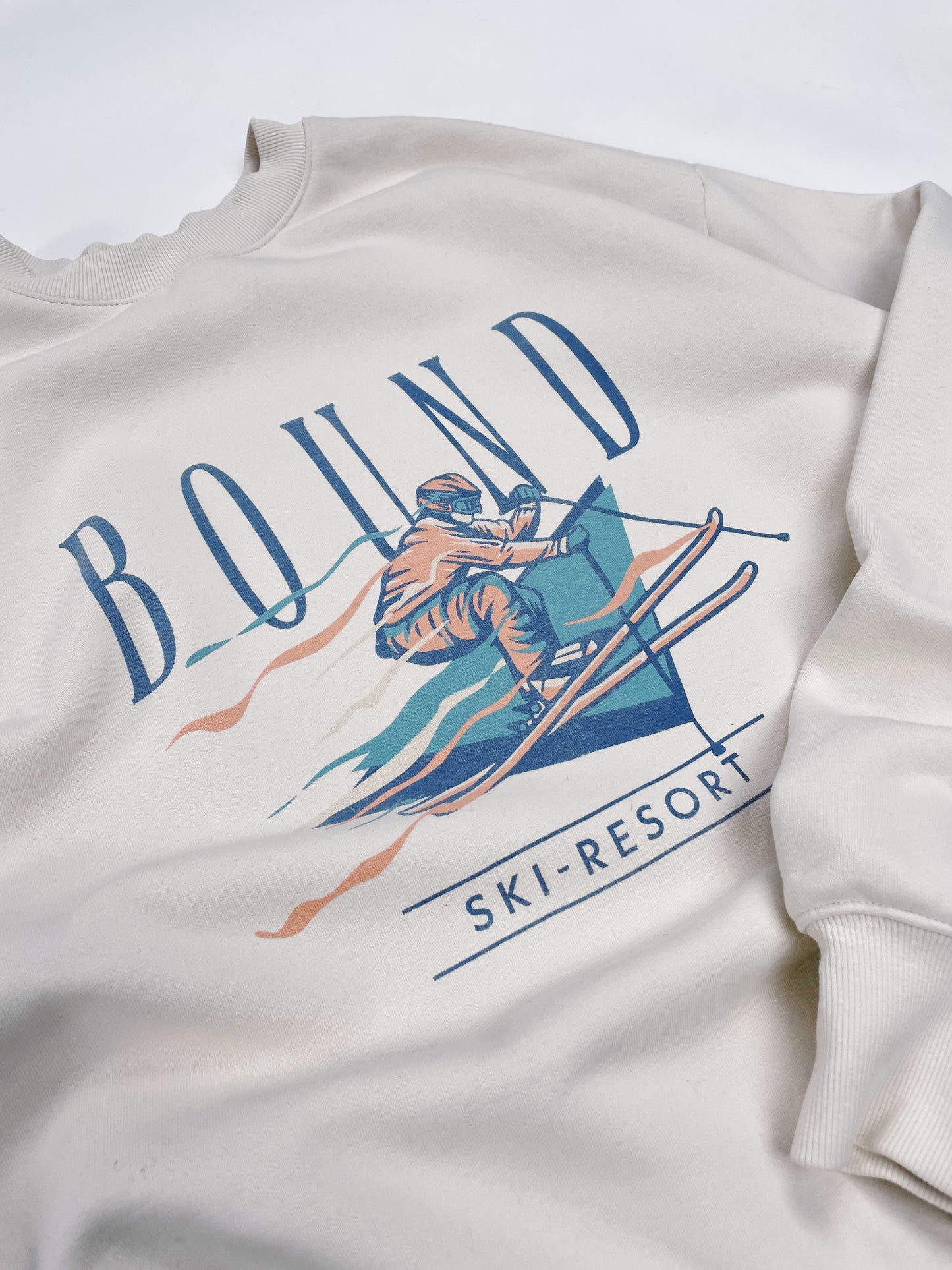 ALPINE RETRO WASHED SWEATER - CREAM