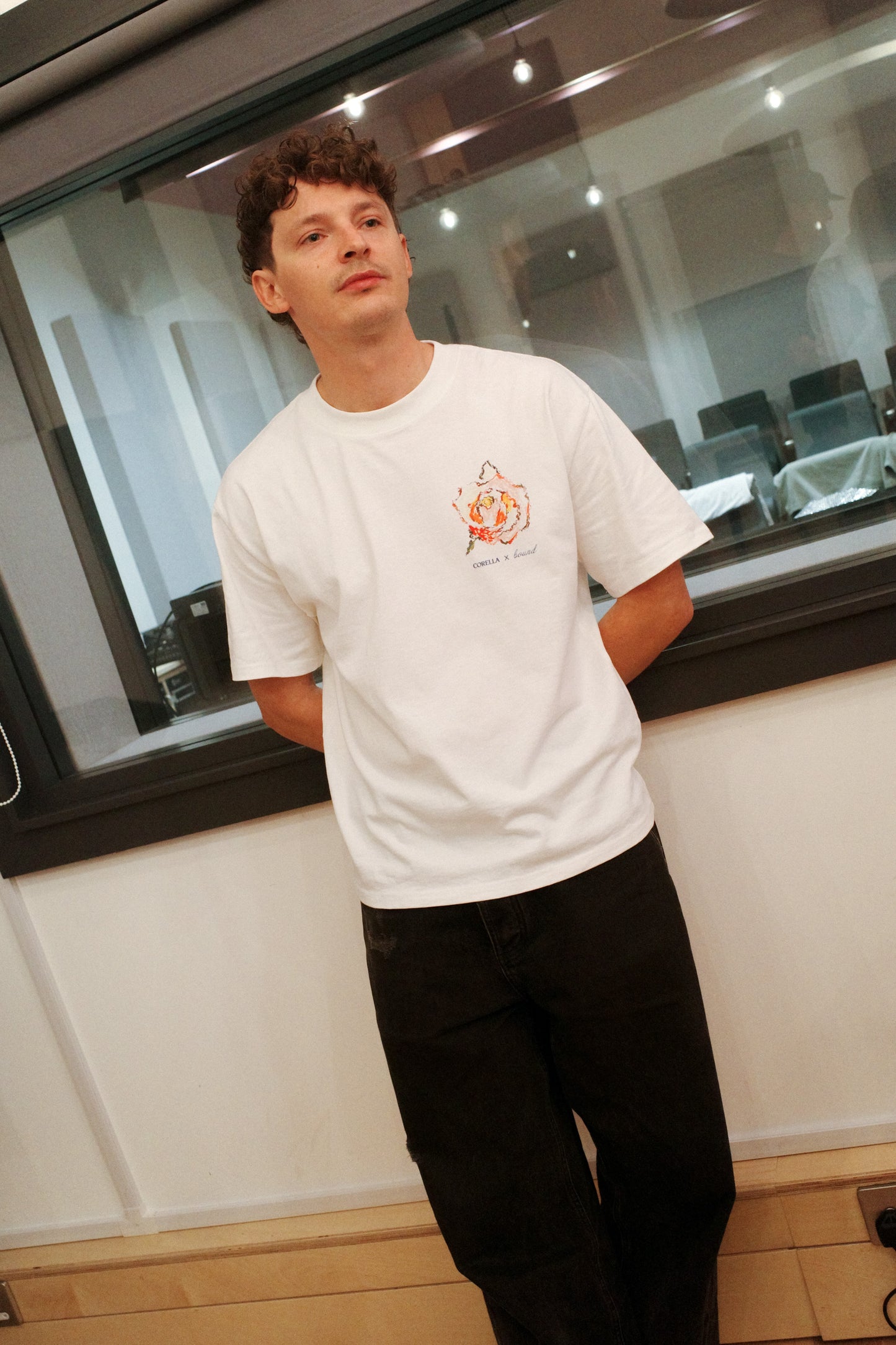 CORELLA X BOUND 'A BEAUTIFUL WORLD TO LOSE' TEE - OFF WHITE