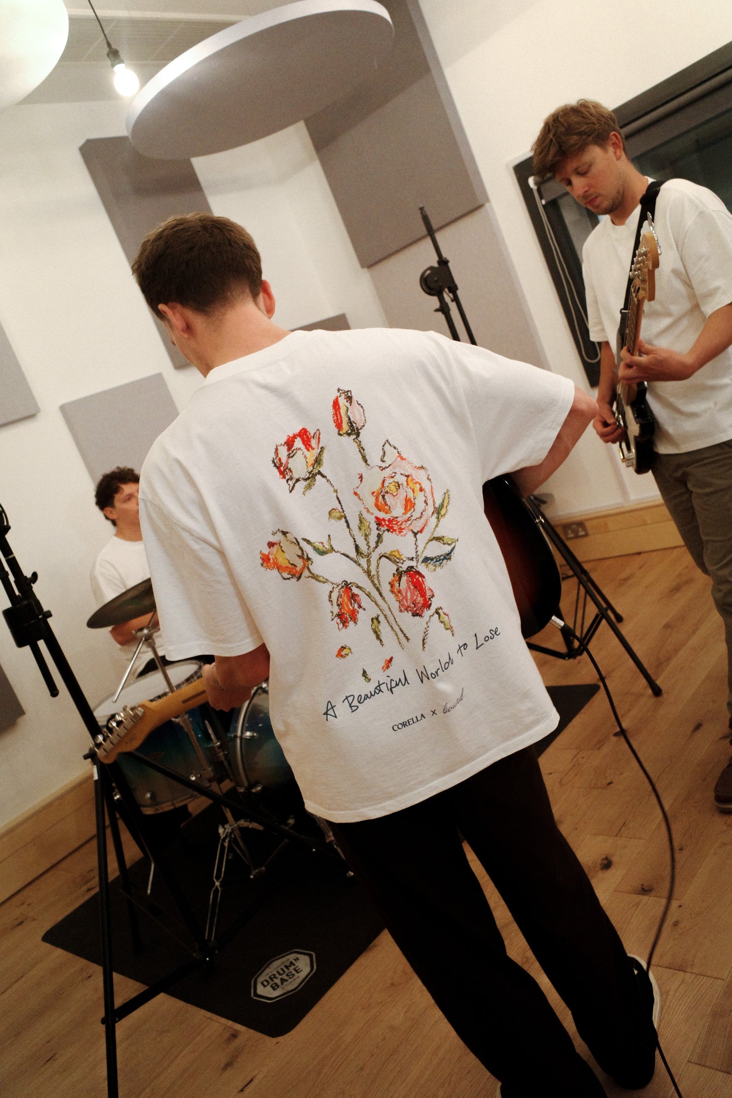 CORELLA X BOUND 'A BEAUTIFUL WORLD TO LOSE' TEE - OFF WHITE