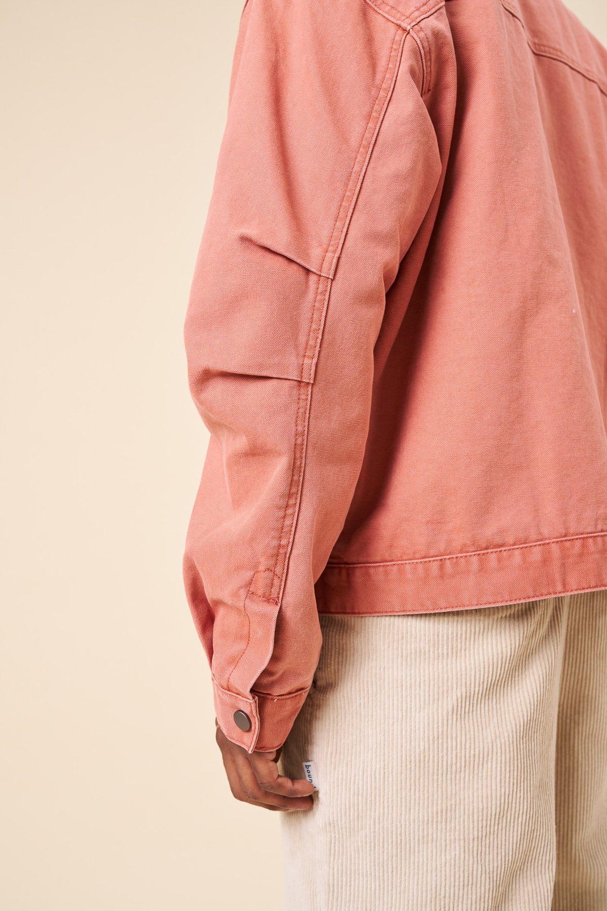 VINTAGE WASHED WORKWEAR JACKET - ROSE
