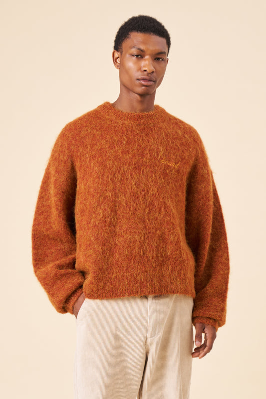 DEXTER CROPPED ALPACA KNIT - COPPER RUST