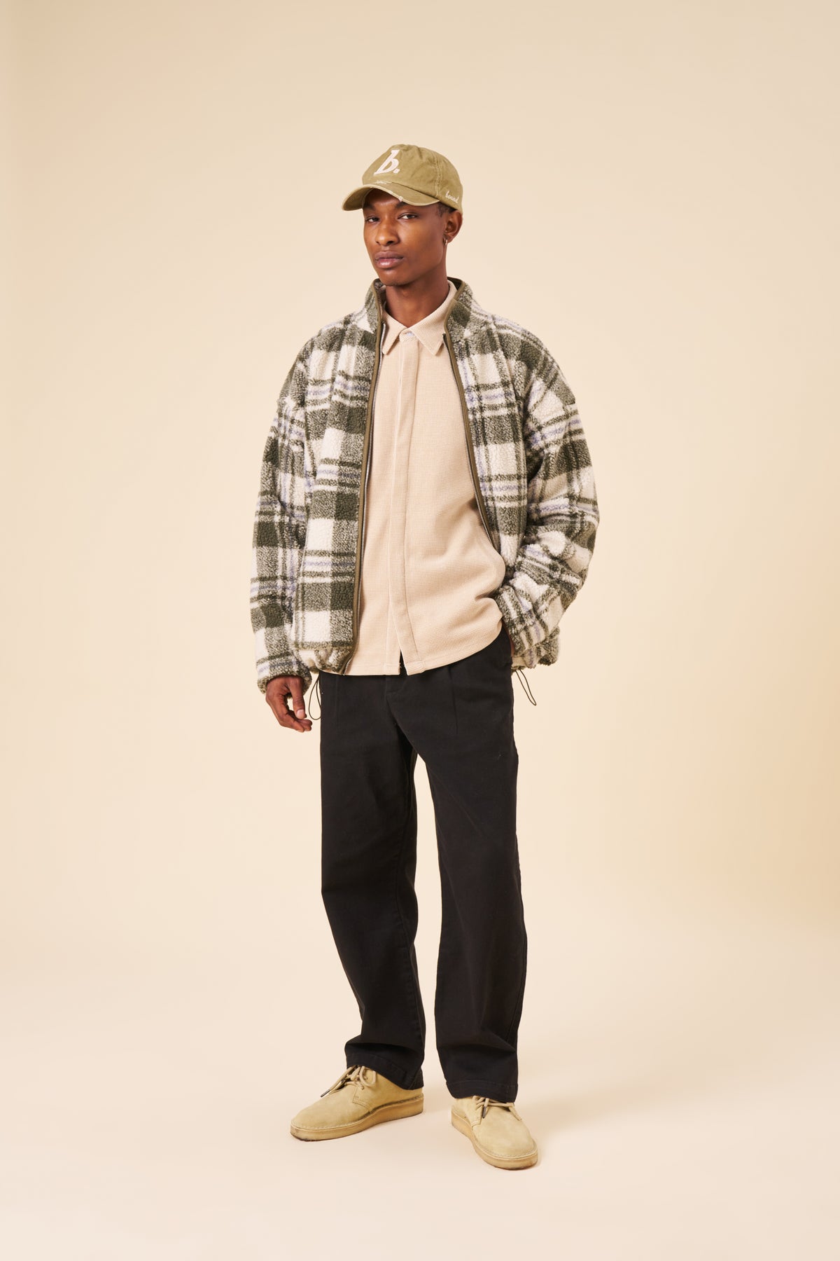 EVERYDAY HEAVY CANVAS RELAXED TROUSERS - BLACK