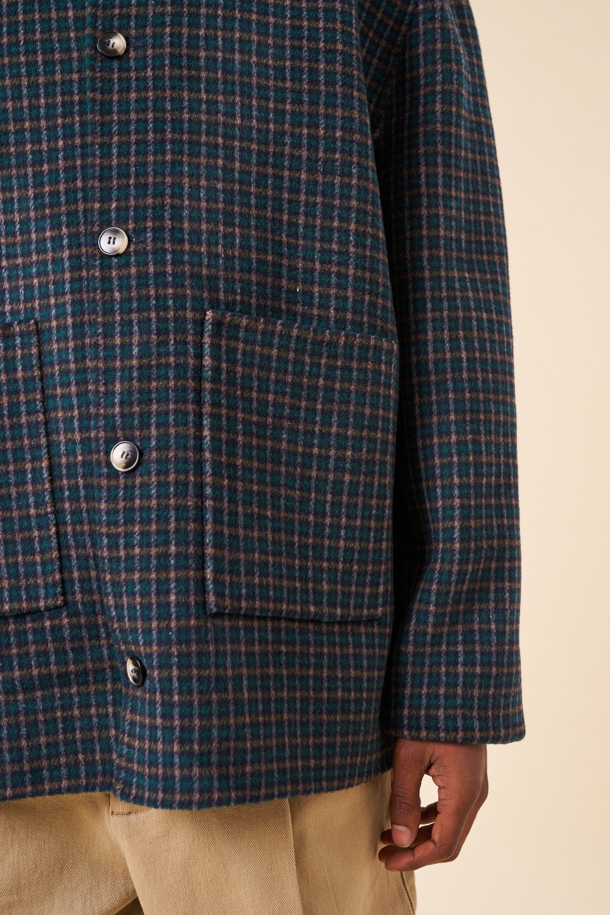 WOOL CHORE JACKET - GORDON CHECK