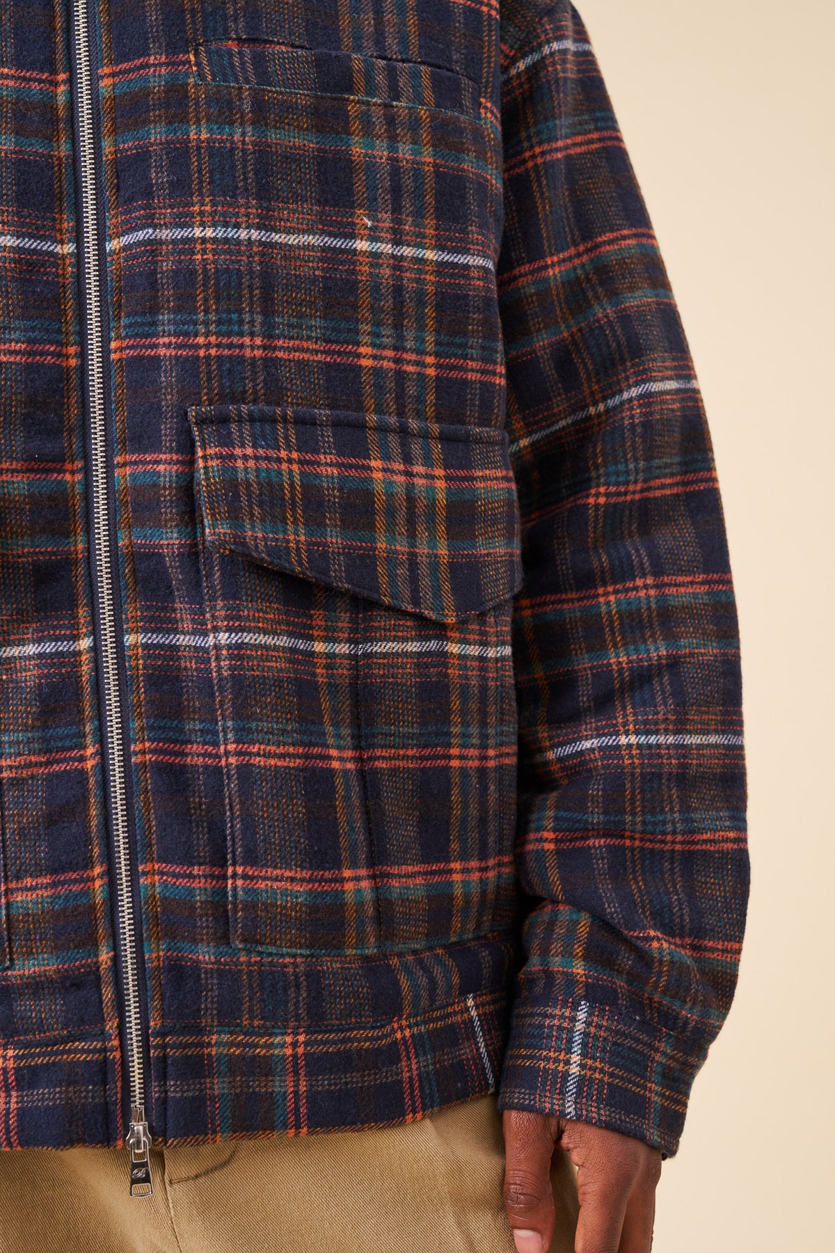 FRASER CHECK WOOL WORKERS JACKET