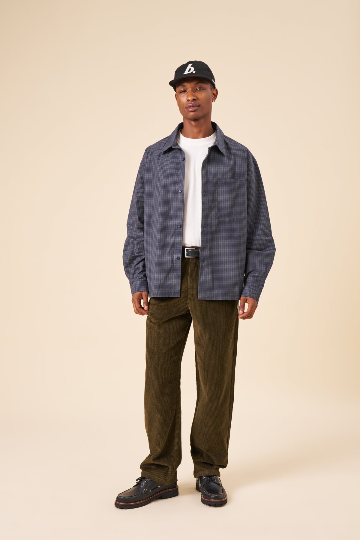 CLASSIC COTTON CORDUROY TROUSERS - KHAKI