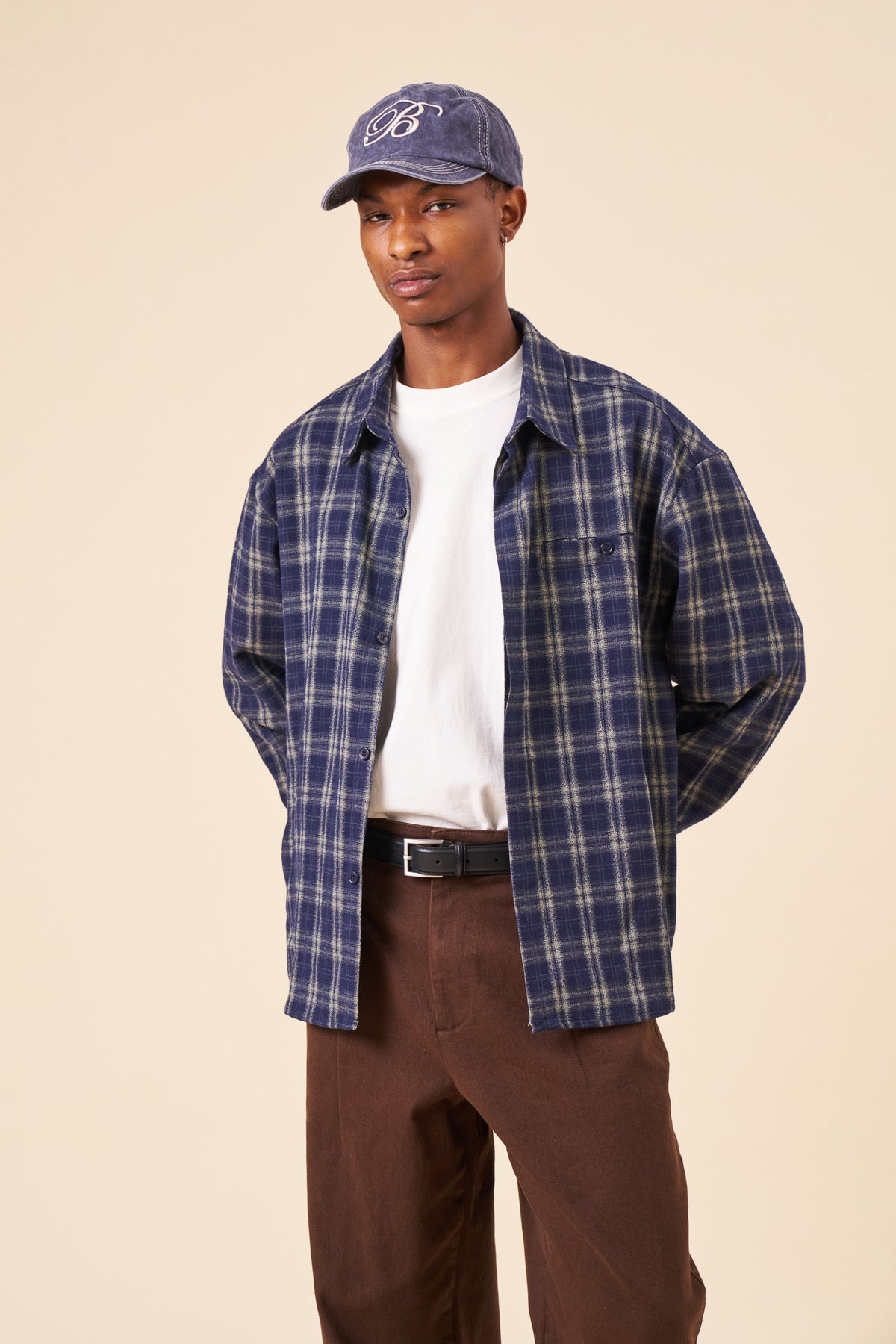 SCRIPT CAP - WASHED BLUE